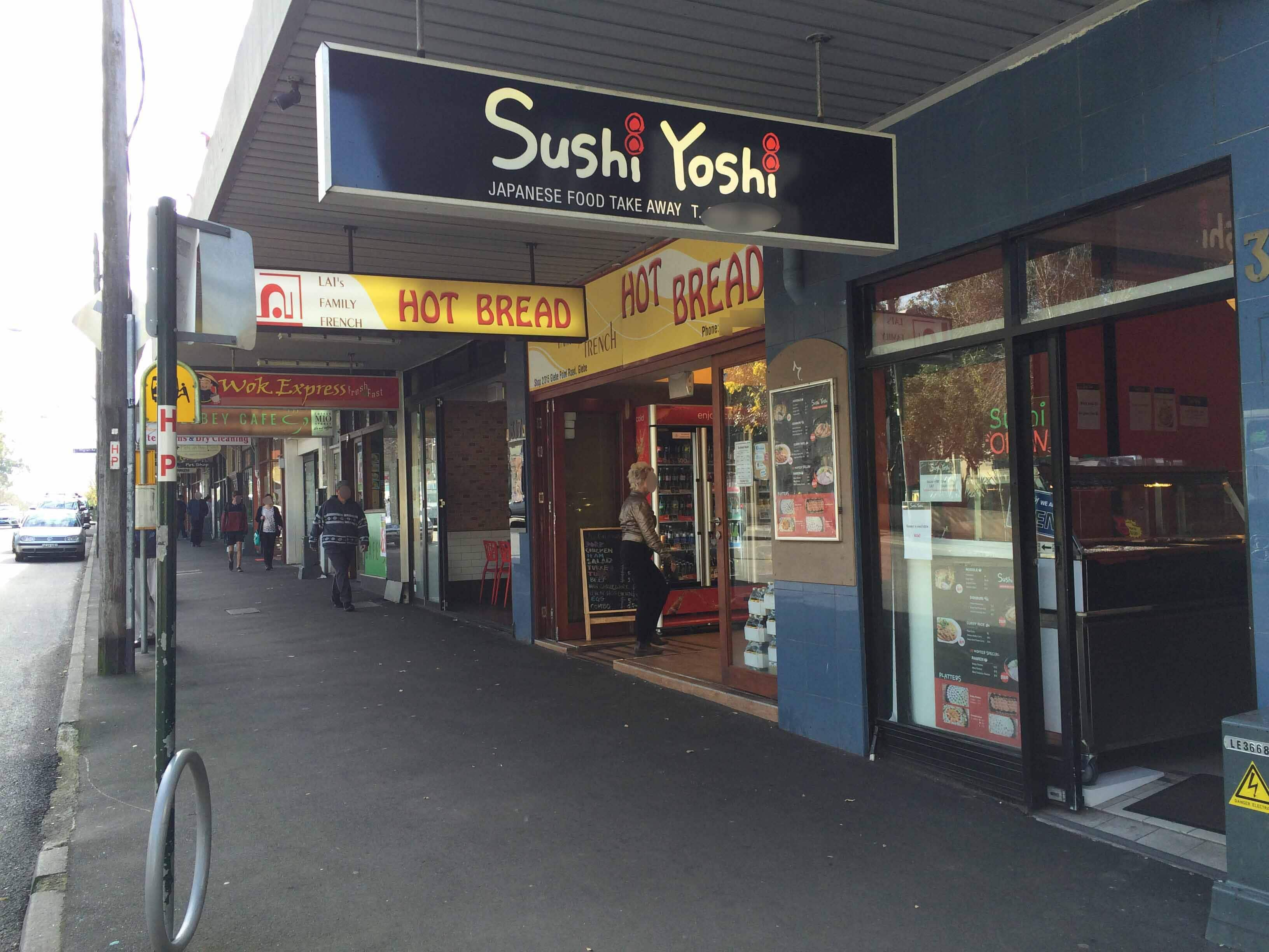 Menu of Sushi Yoshi, Glebe, Sydney