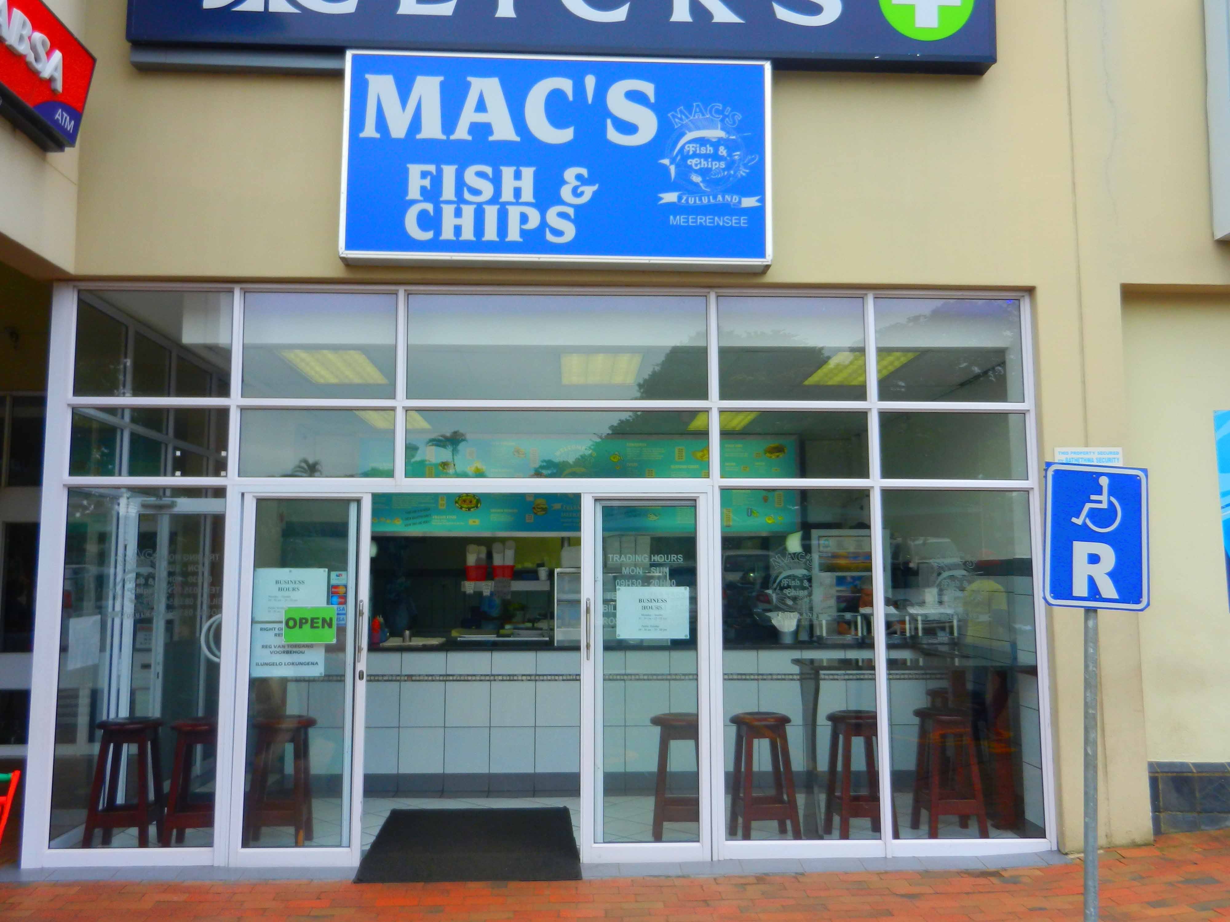 Mac S Fish Chips Menu Menu For Mac S Fish Chips Meer En See Richards Bay