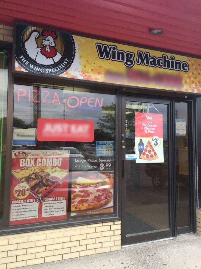 Wing Machine Menu, Menu for Wing Machine, Brampton, Toronto
