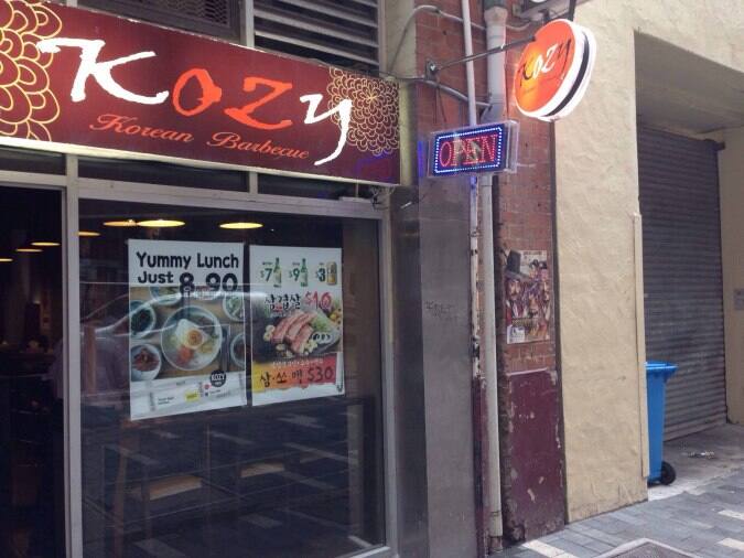 Kozy Korean Barbecue, CBD, Sydney Urbanspoon/Zomato