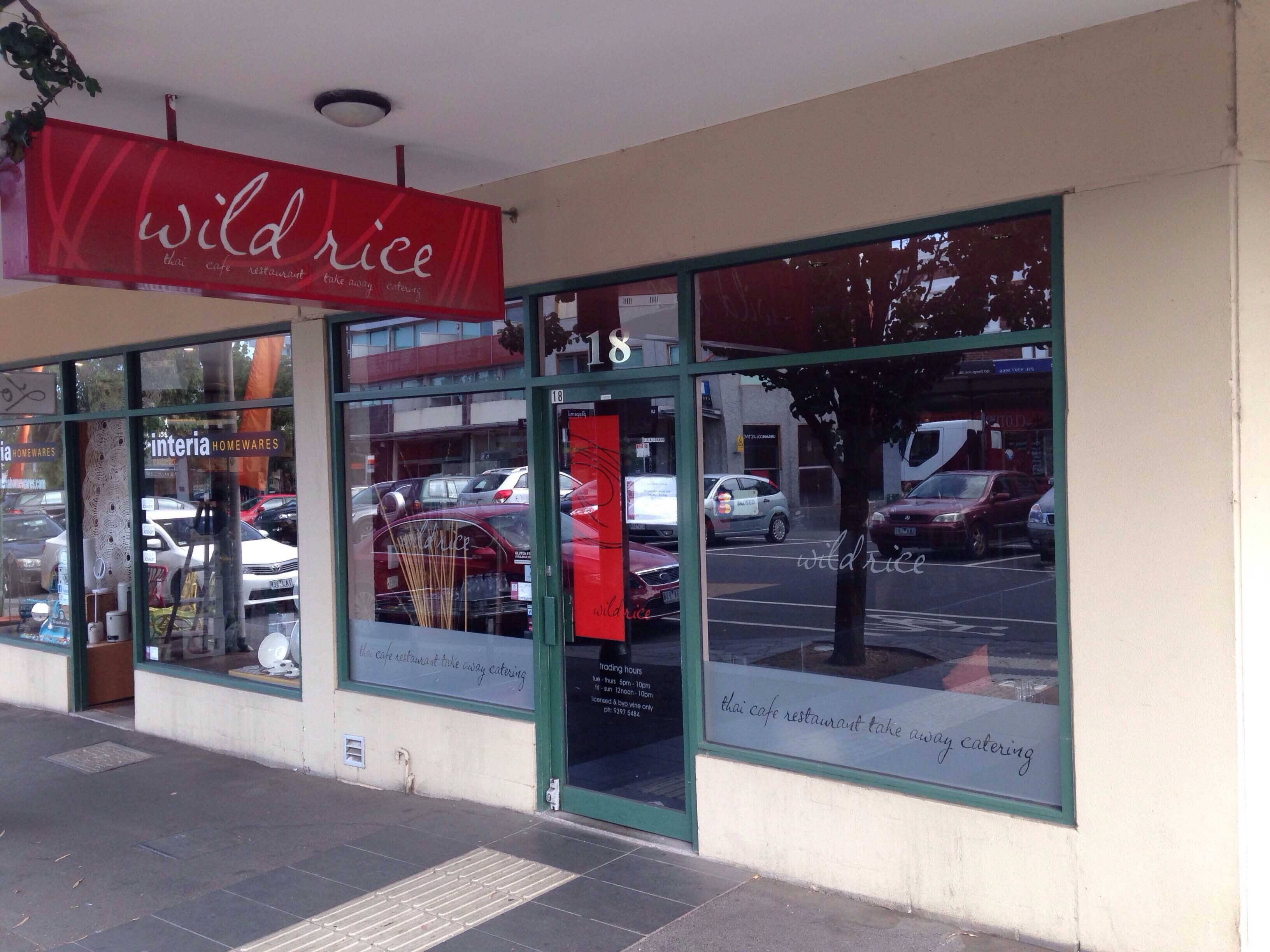 Wild Rice Menu, Menu for Wild Rice, Williamstown, Melbourne