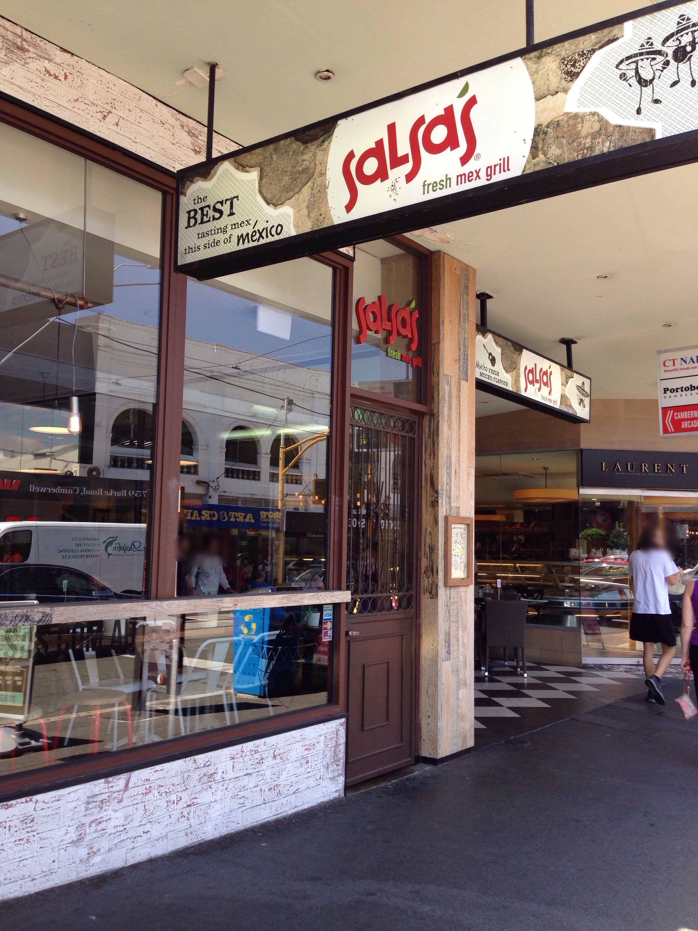 Salsas Fresh Mex Grill, Camberwell, Melbourne