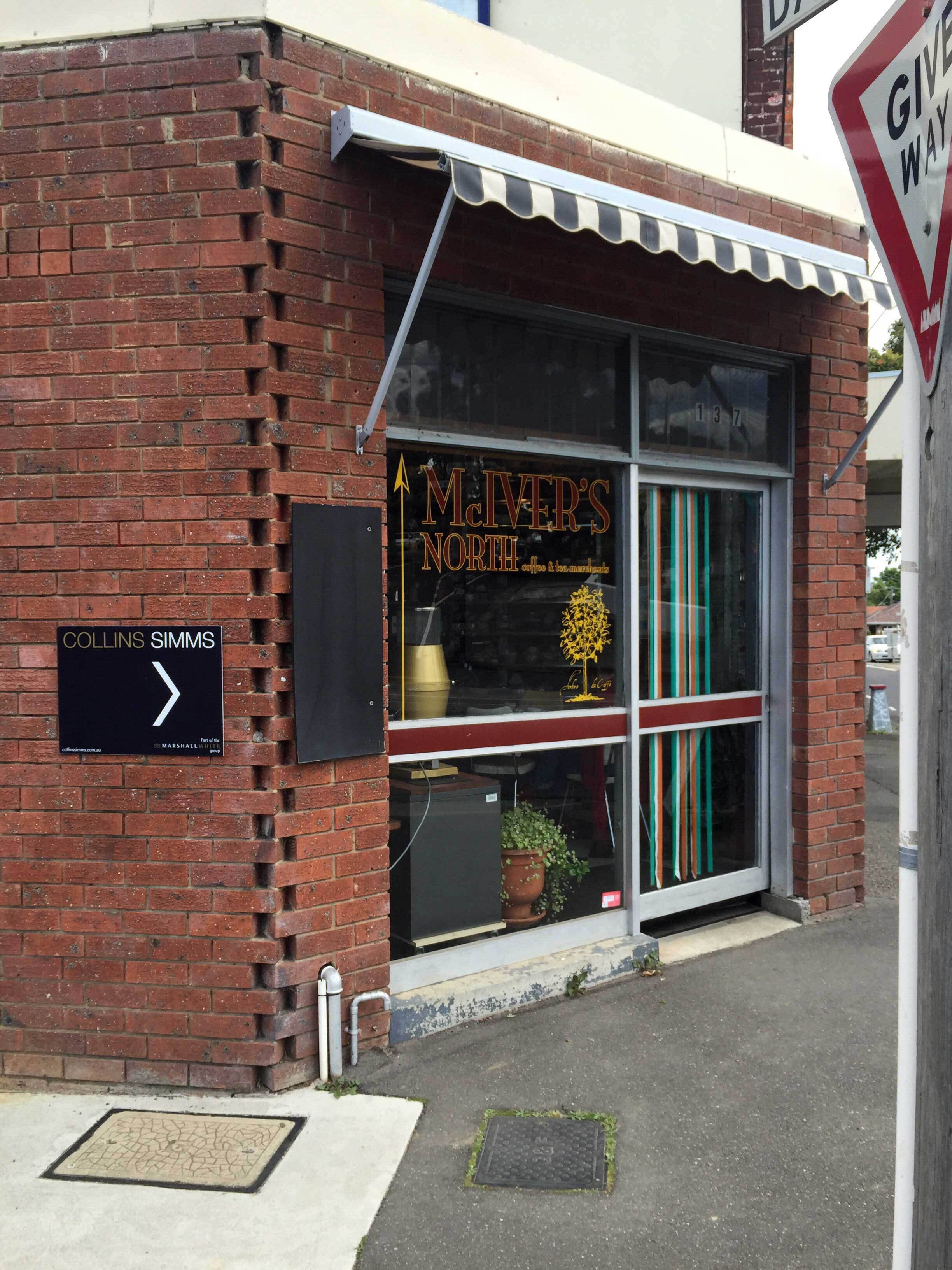 Menu of McIver's Coffee & Tea, Brunswick West, Melbourne