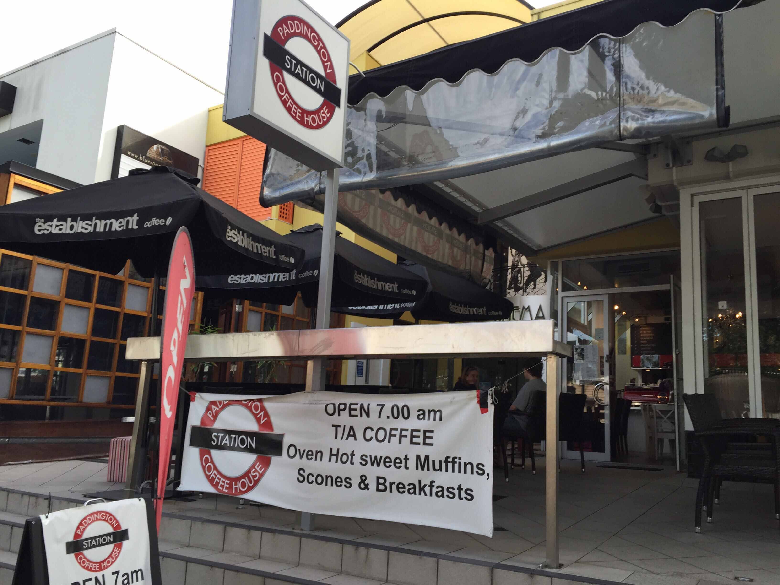 Menu of Paddington Station Coffee House, Paddington, Brisbane