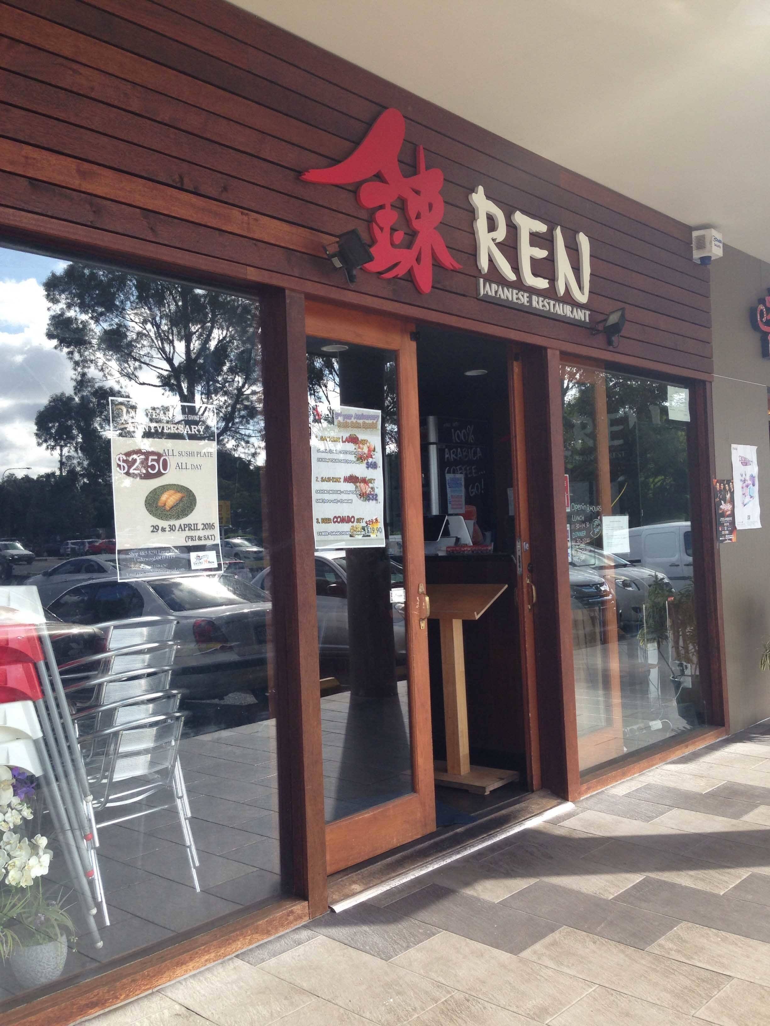 Menu of Ren Japanese Restaurant, Runcorn, Brisbane