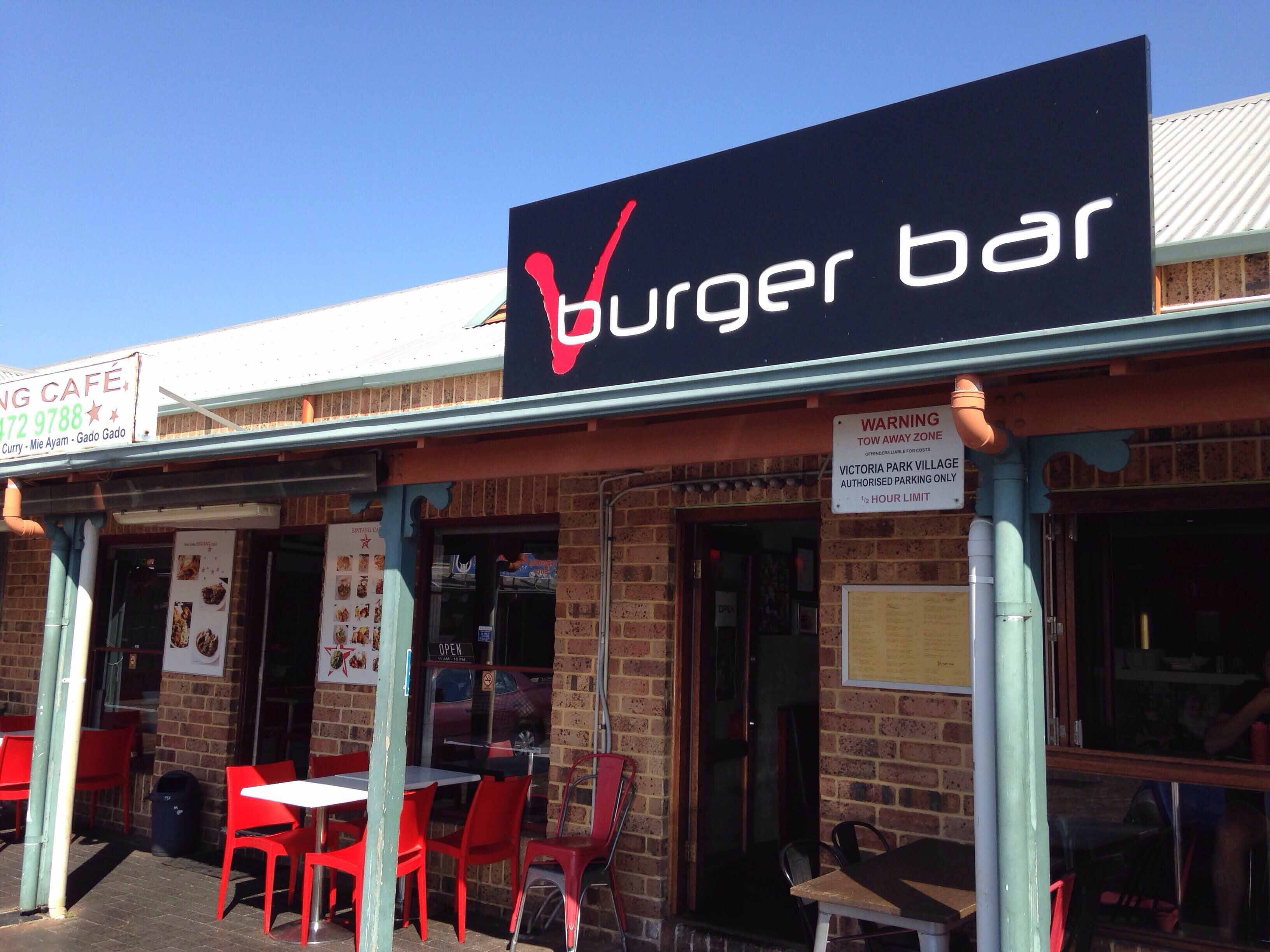 V Burger Bar Menu, Menu for V Burger Bar, East Victoria Park, Perth