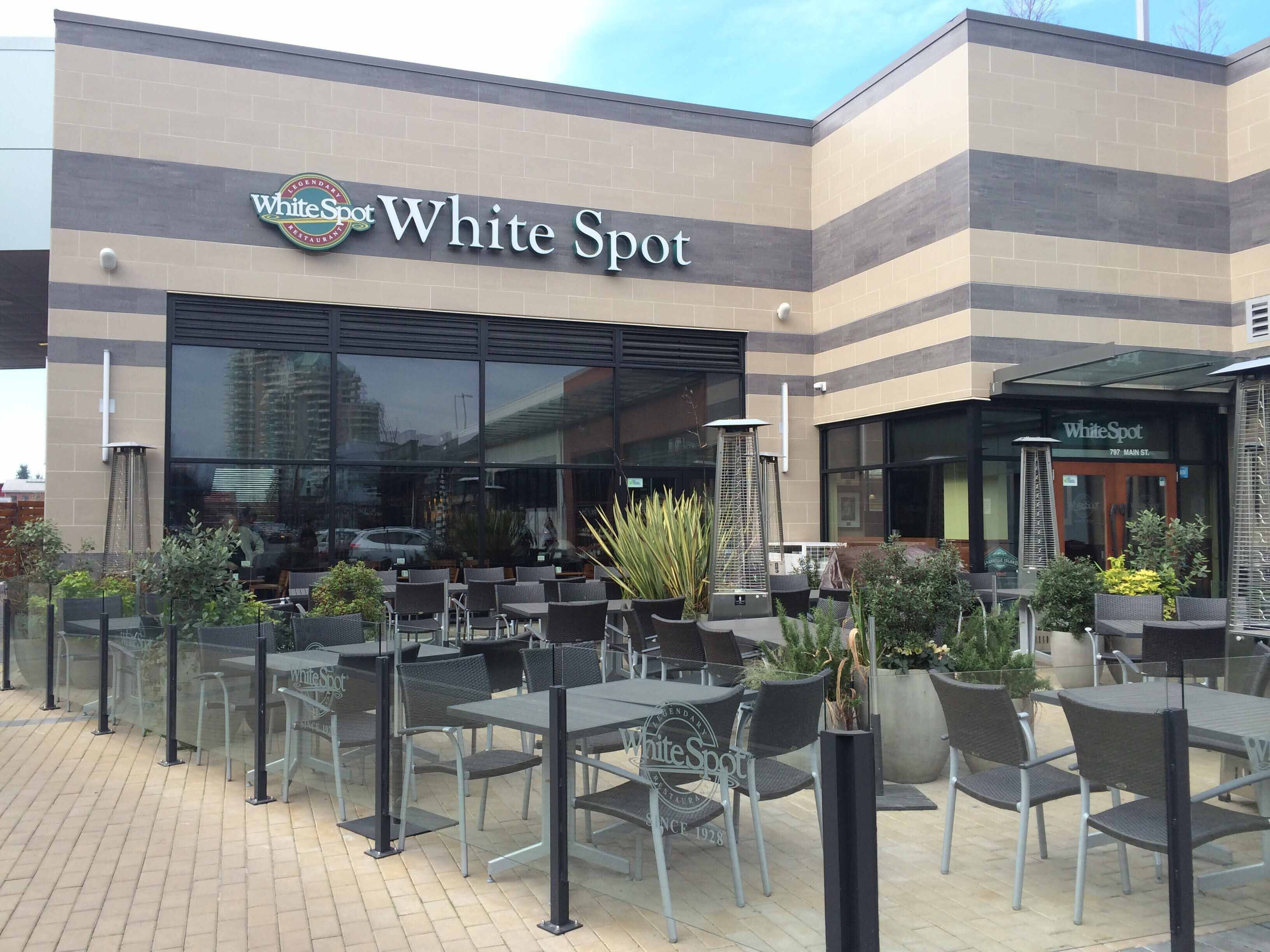 Menu of White Spot, Ambleside, West Vancouver