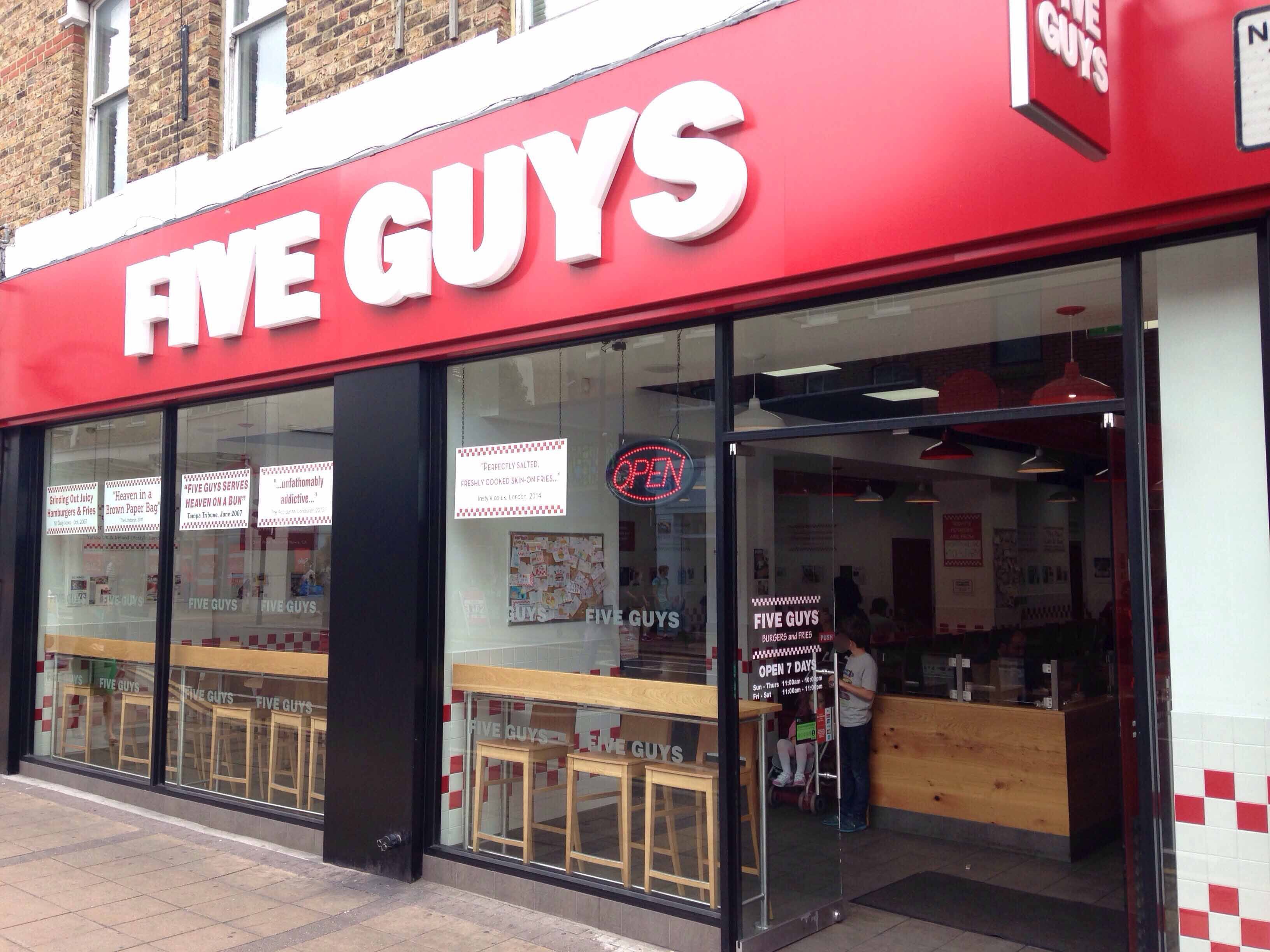Five Guys, Wimbledon, London Zomato