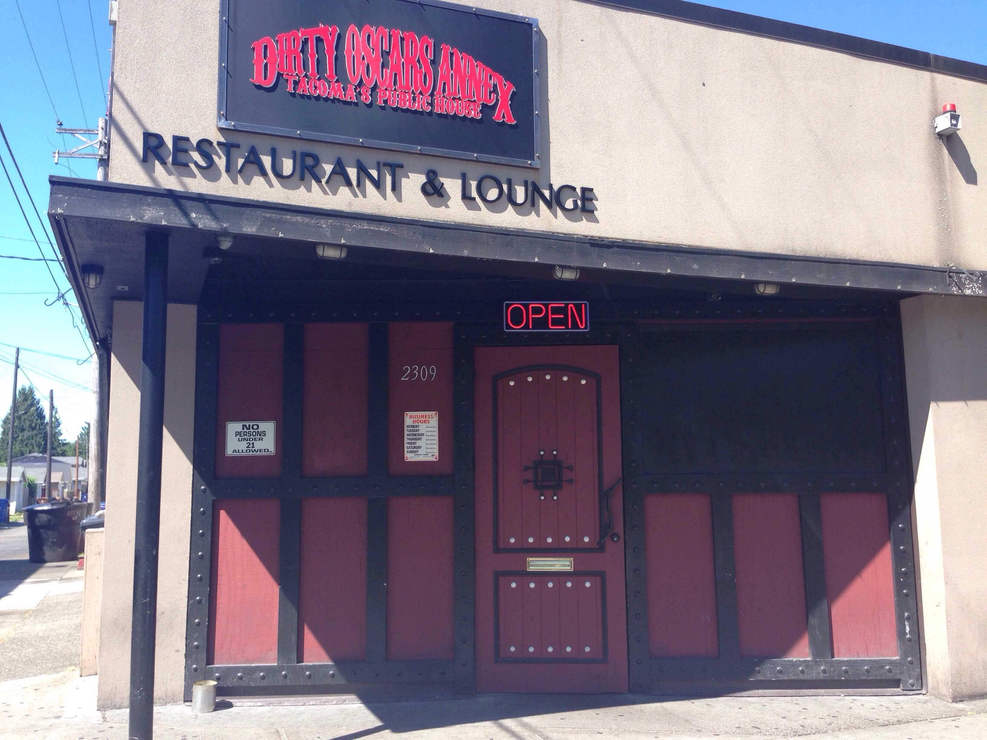 Dirty Oscar's Annex Menu, Menu for Dirty Oscar's Annex,