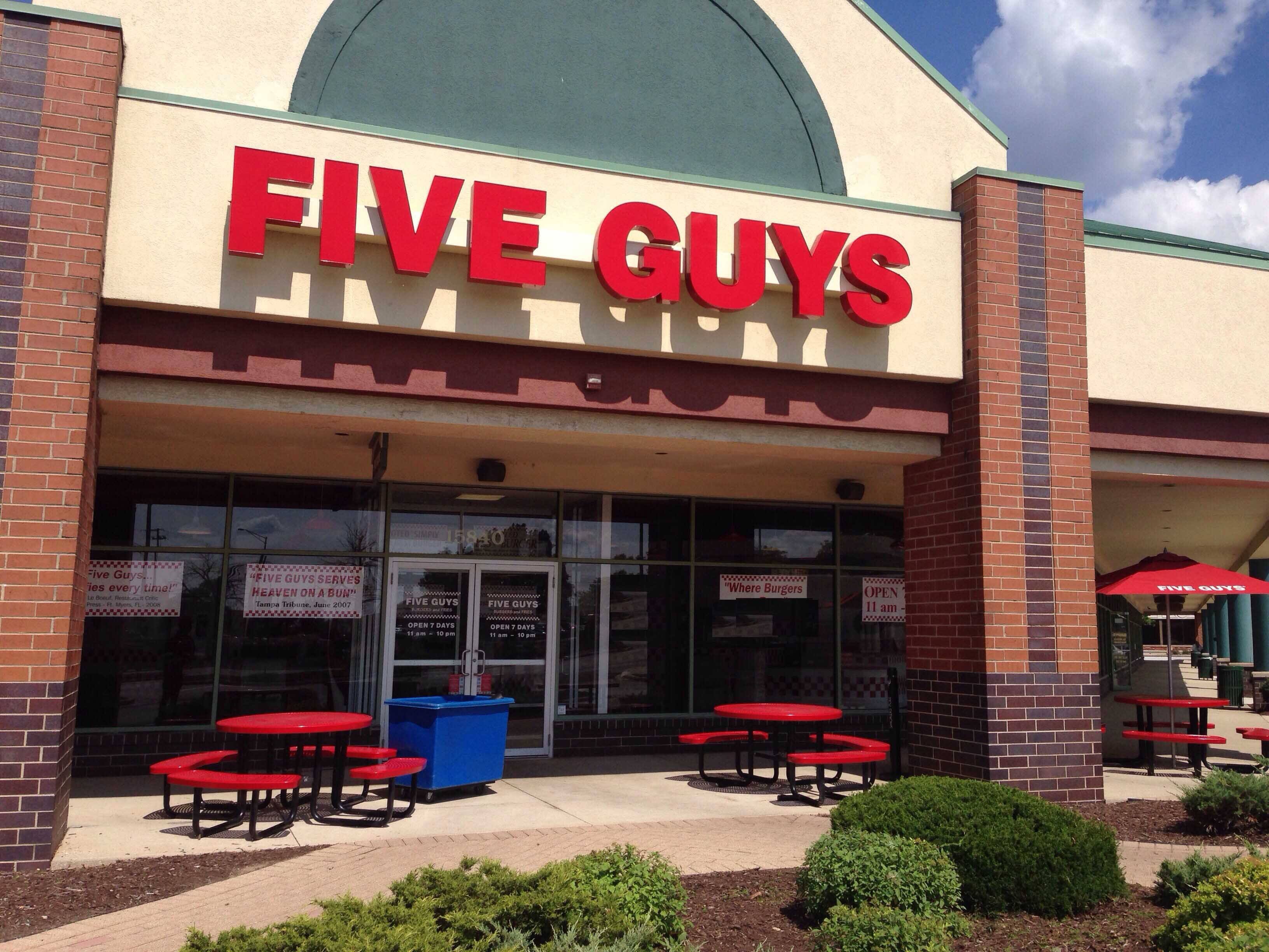 Five Guys Burgers And Fries Orland Park Chicago