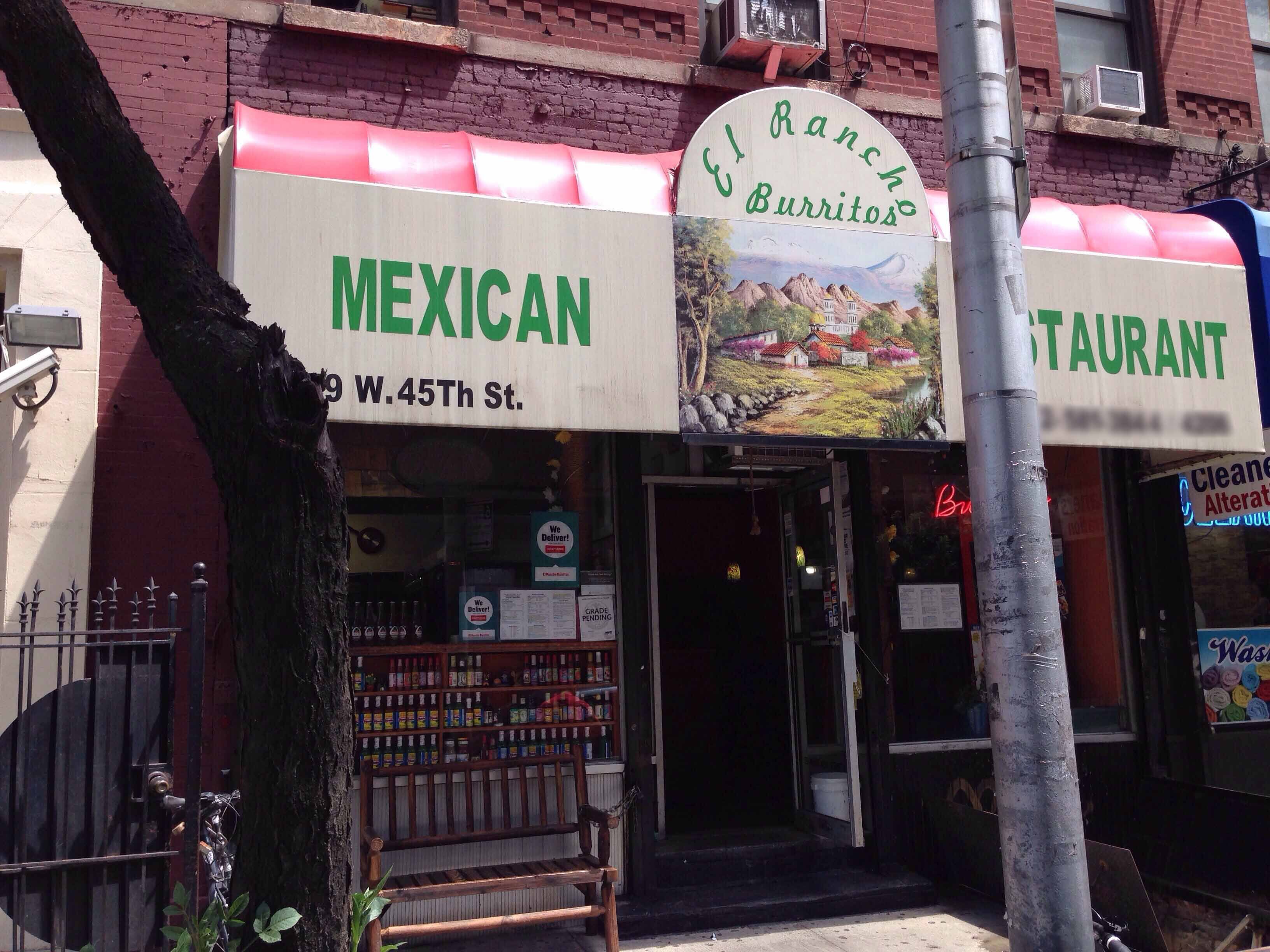 El Rancho Burritos Menu, Menu for El Rancho Burritos, Hell's Kitchen