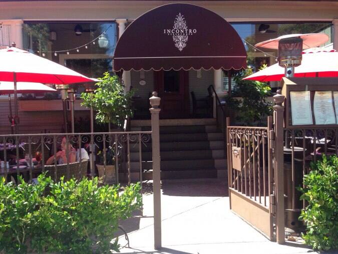 Incontro Restaurant menu, Menu restauracji Incontro Restaurant