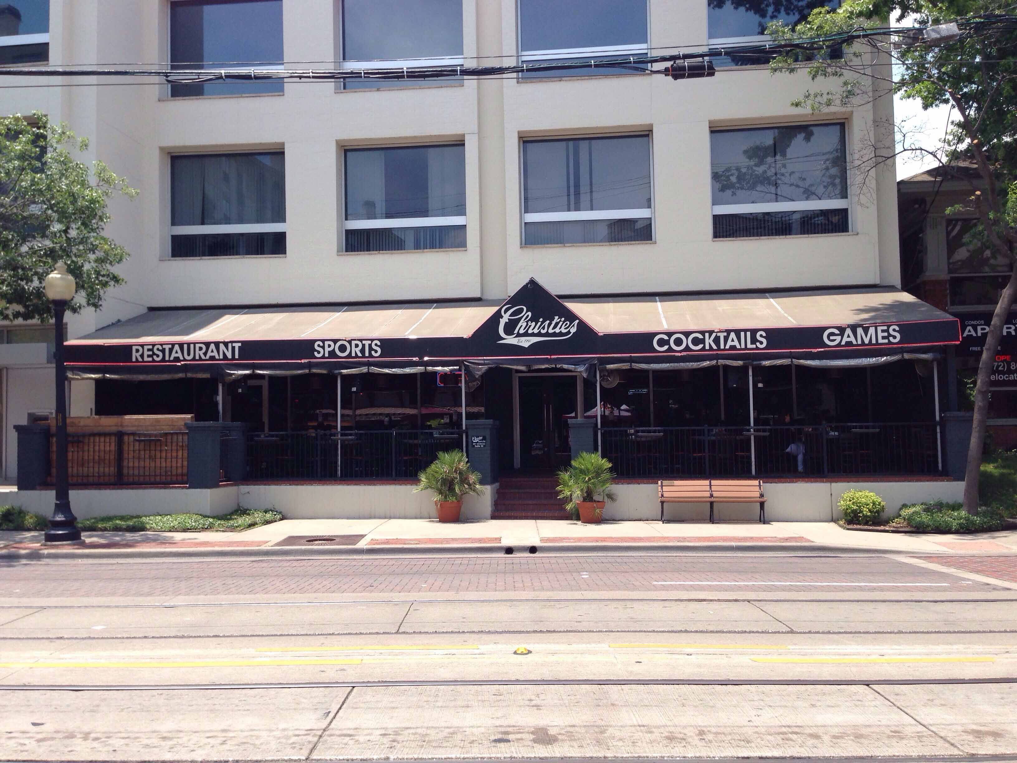 Menu of Christies Sports Bar, Uptown, Dallas