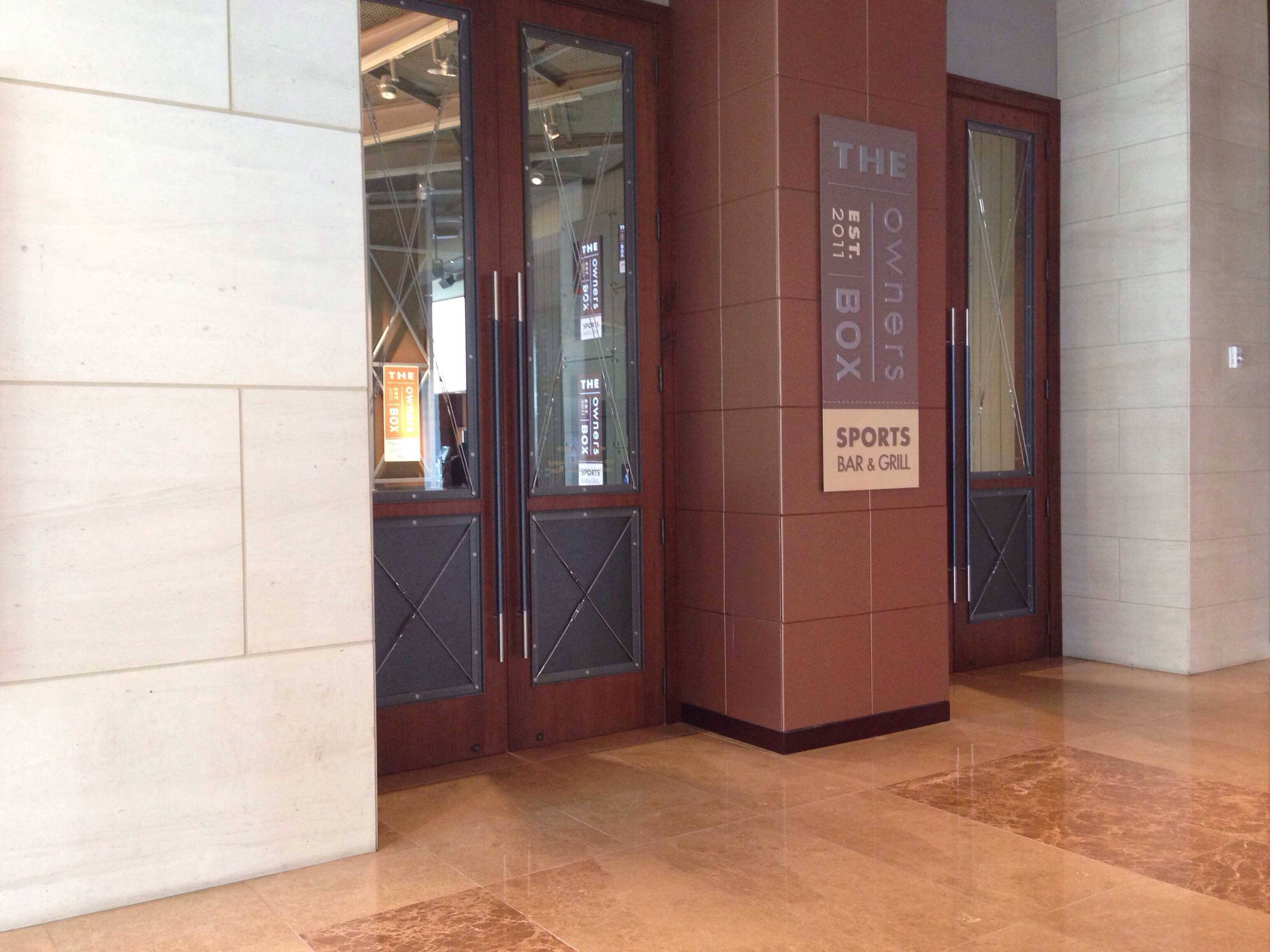 Menu of The Owner's Box Omni Hotel Dallas, Downtown, Dallas