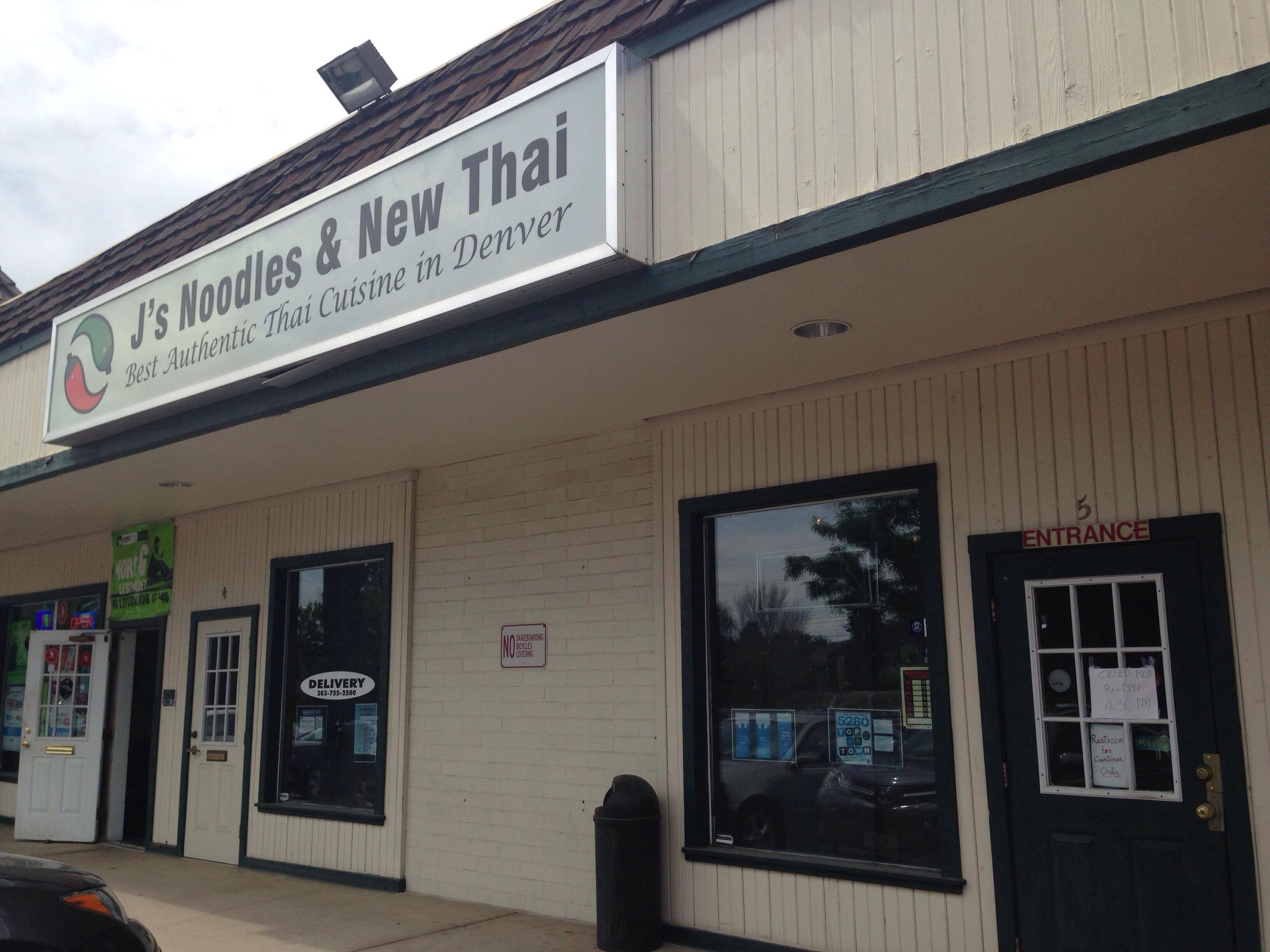 Menu of J's Noodles & New Thai, Aurora, Denver