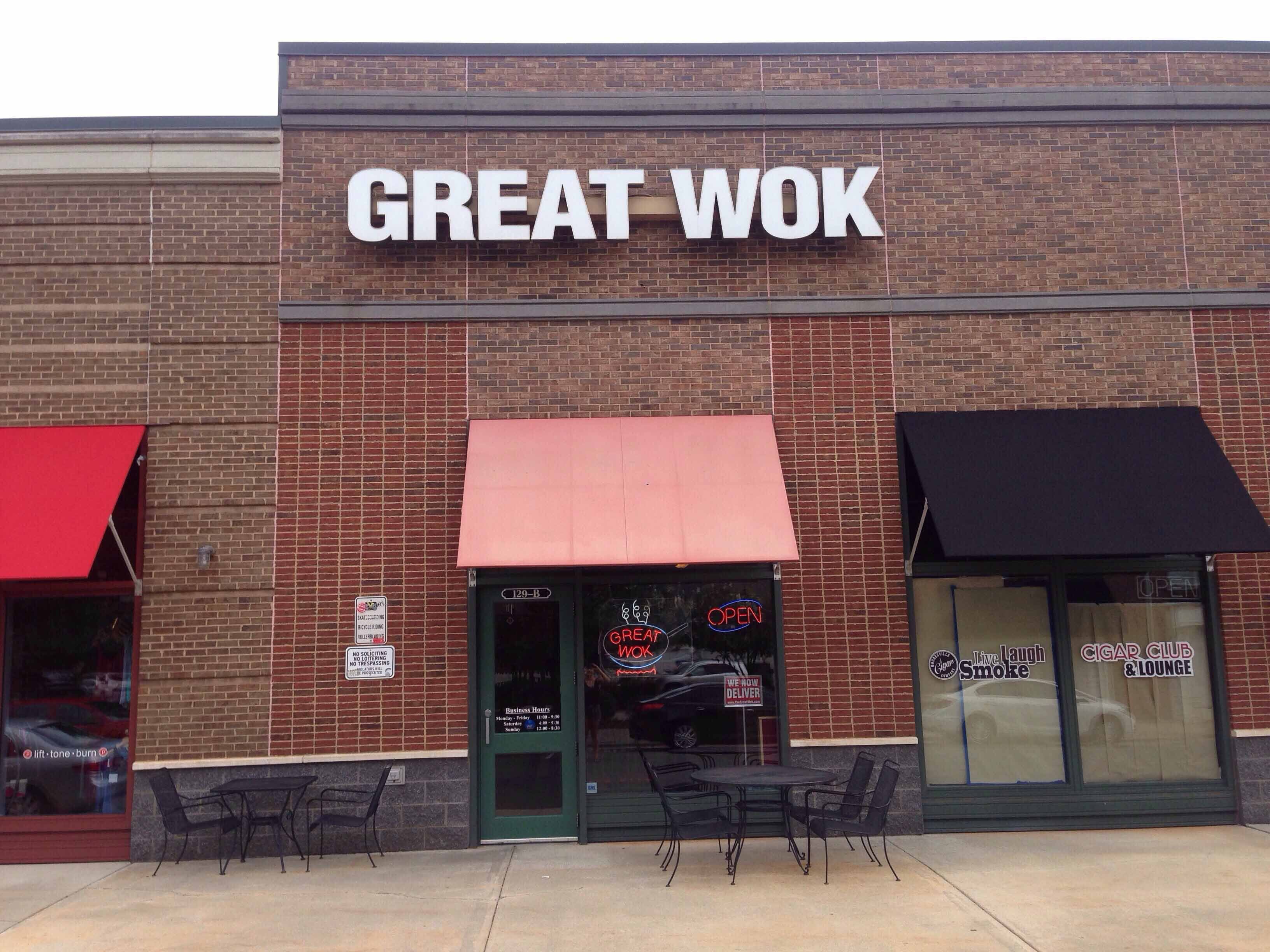Menu of Great Wok, Mooresville, Charlotte