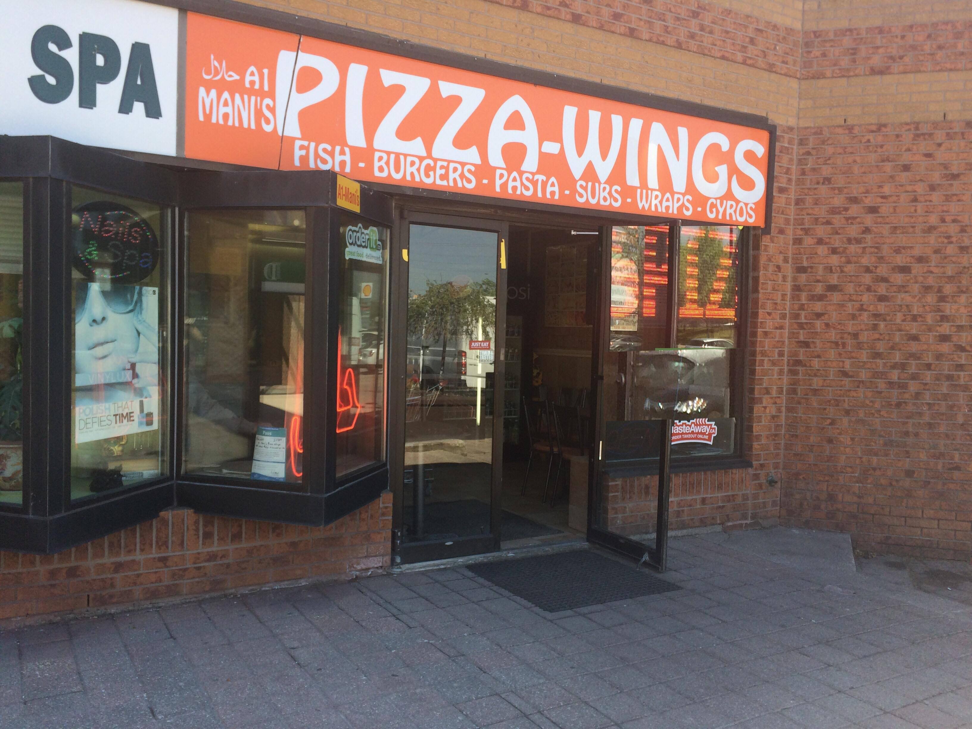 Menu of Manis Pizza and Wings, Mississauga, Toronto