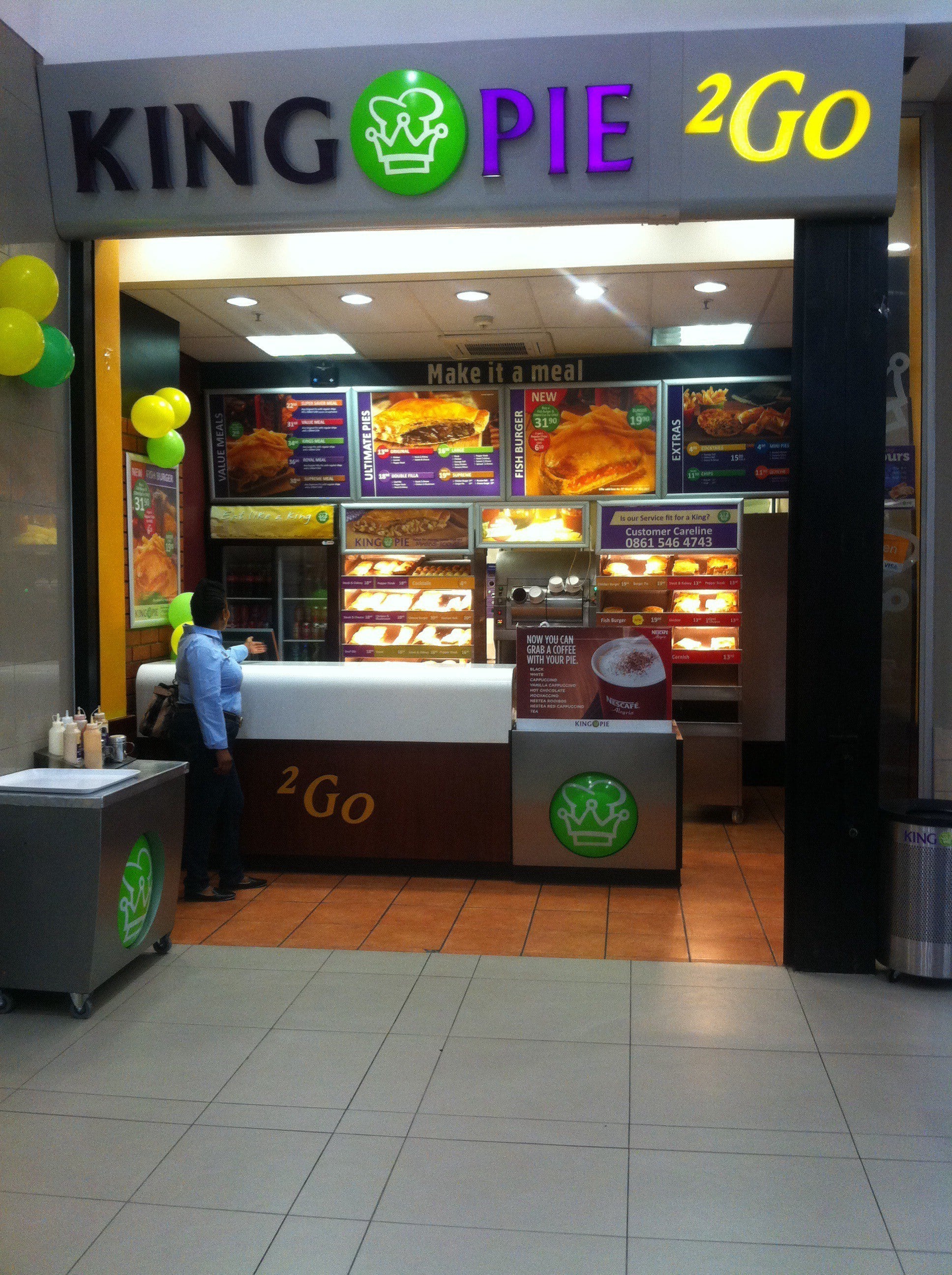 Menu of King Pie, Nelspruit, Nelspruit