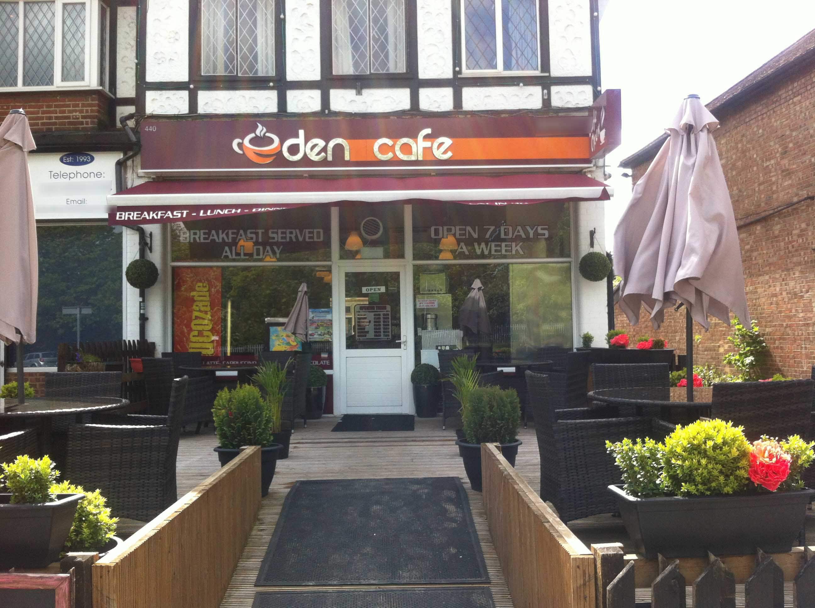 Menu of Eden Cafe, West Wickham, London