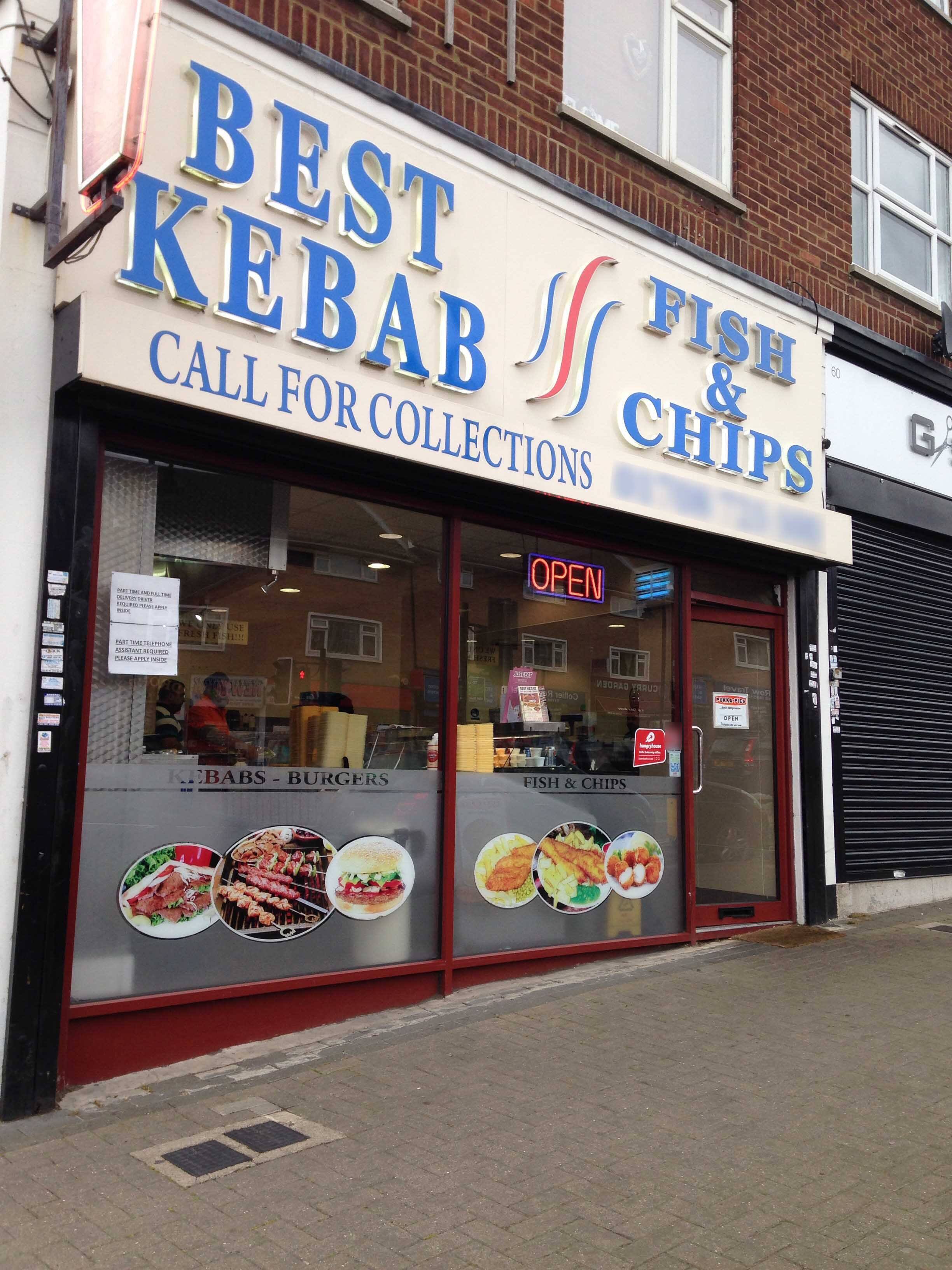 Menu of Best Kebab, Romford, London