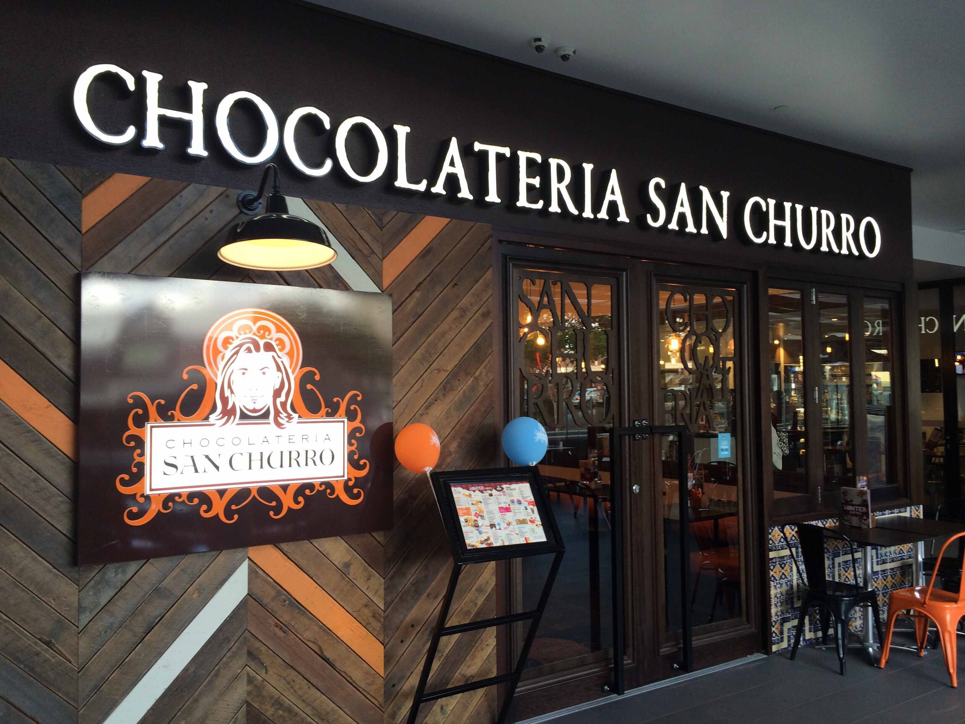Menu of Chocolateria San Churro, Toowong, Brisbane