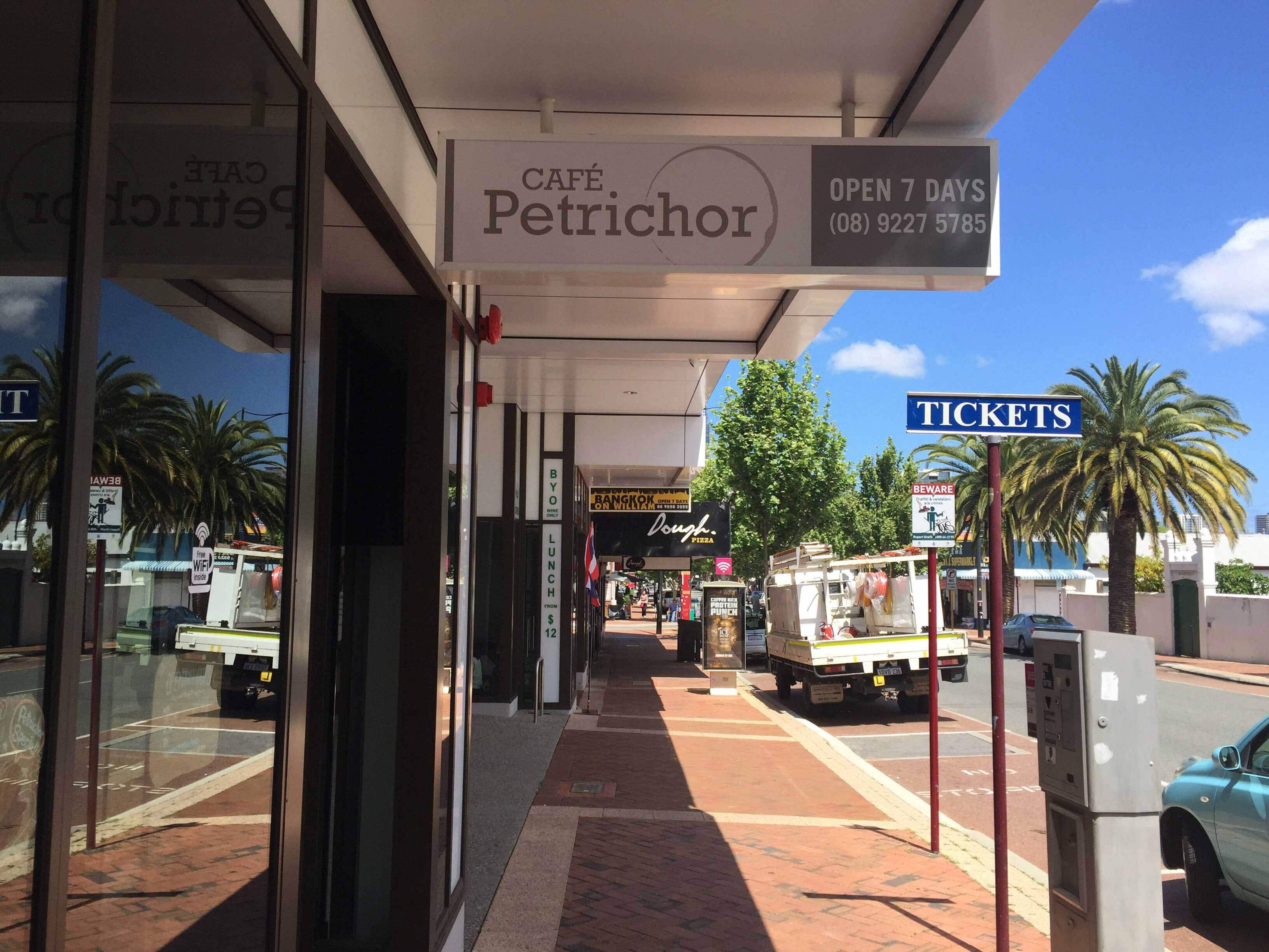 Cafe Petrichor Menu, Menu for Cafe Petrichor, Perth CBD, Perth