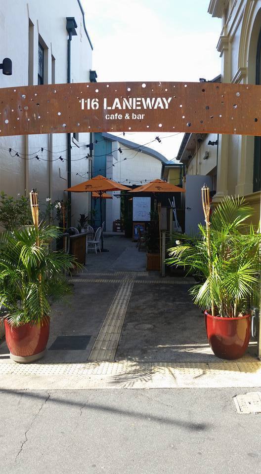 Menu of 116 Laneway Cafe & Bar, Ipswich, Brisbane
