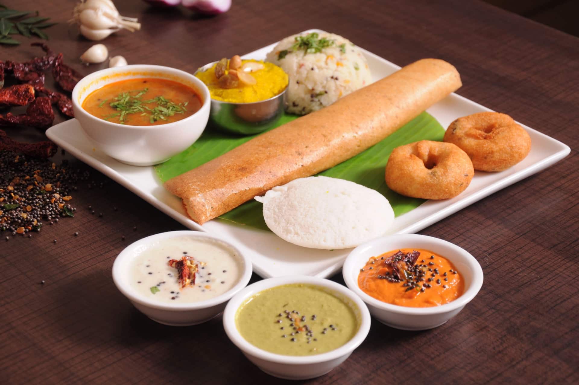 south indian restaurants, south indian food, dosa, idli, vada - Dasaprakash - img1