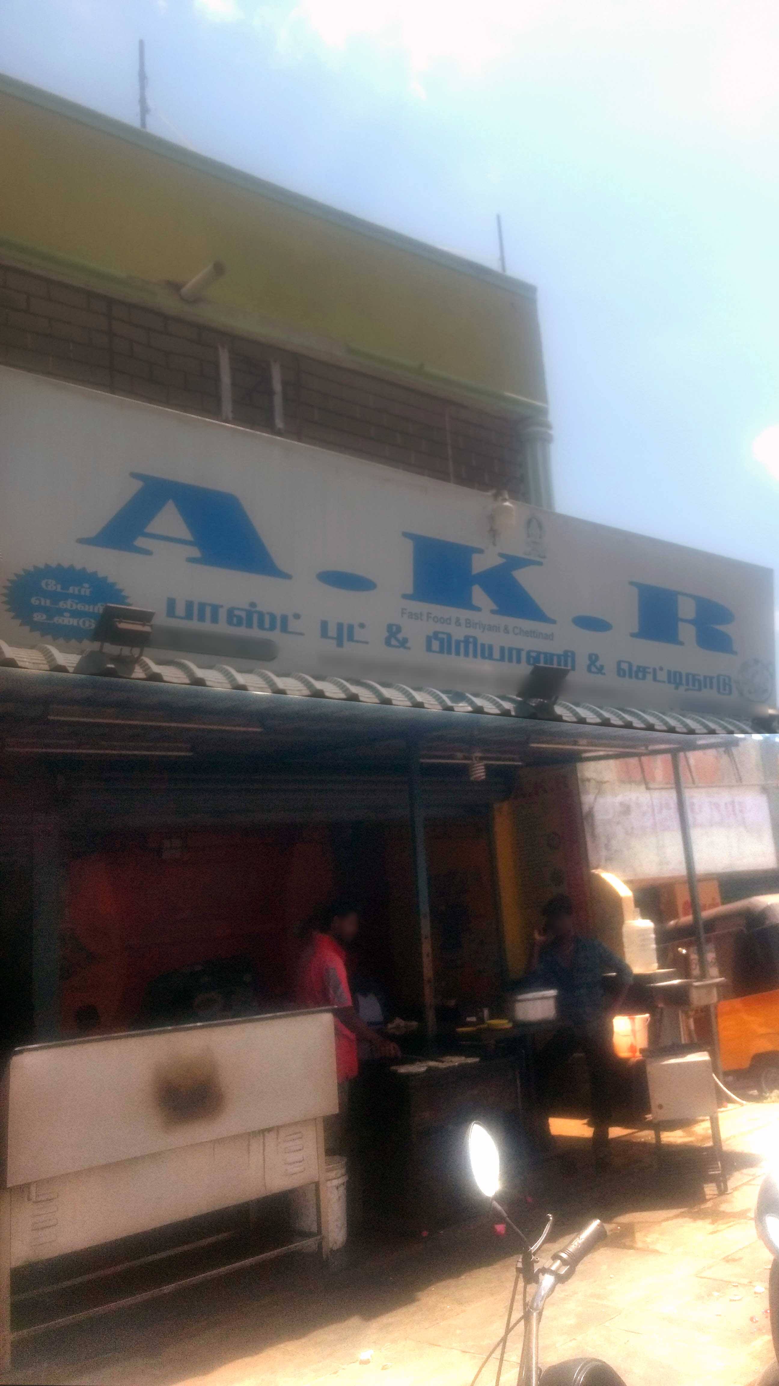 A.K.R - Fast Food & Biriyani & Chettinad, Taramani, Chennai | Zomato
