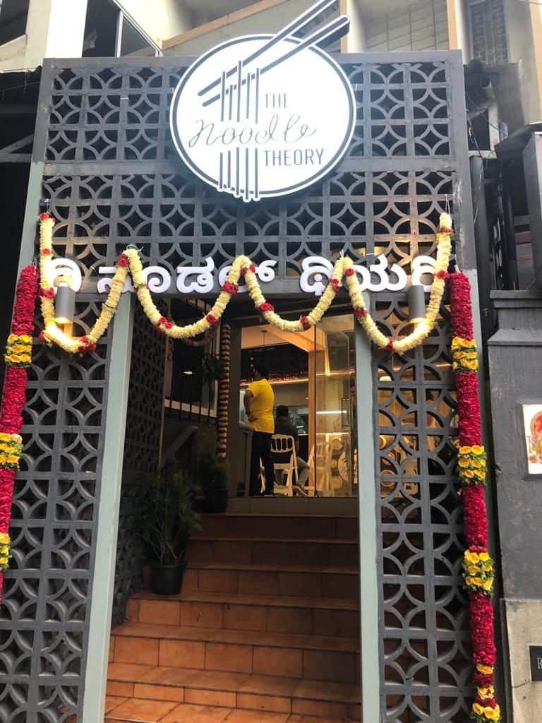 Menu of The Noodle Theory, Seshadripuram, Bangalore