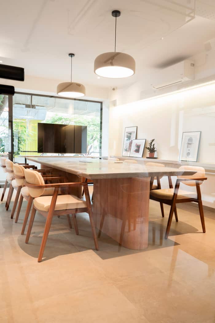 A table at Paper and Pie, photographed by diners