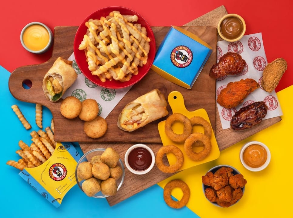 Bulk ordering at Burger Singh