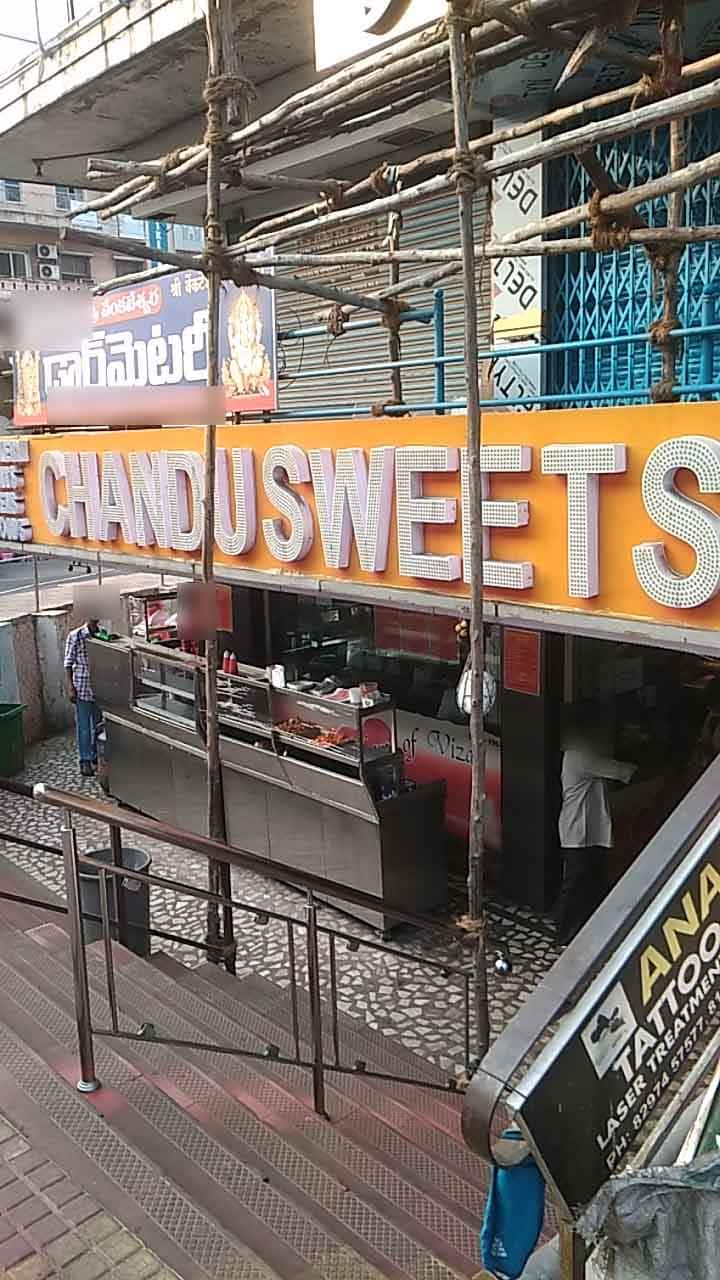 Menu of Chandu Sweets, Dwaraka Nagar, Vizag