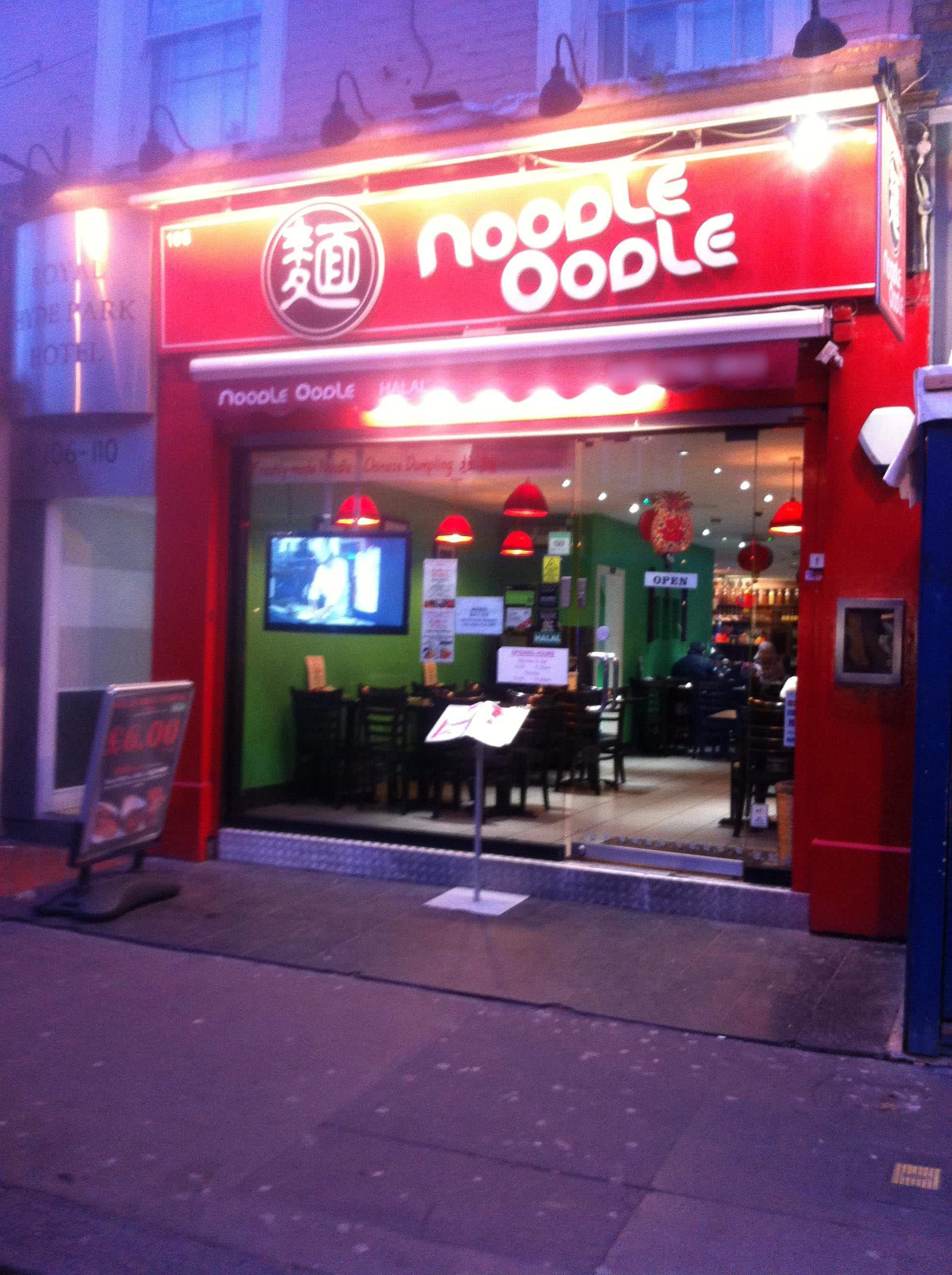 Menu of Noodle Oodle, Bayswater, London