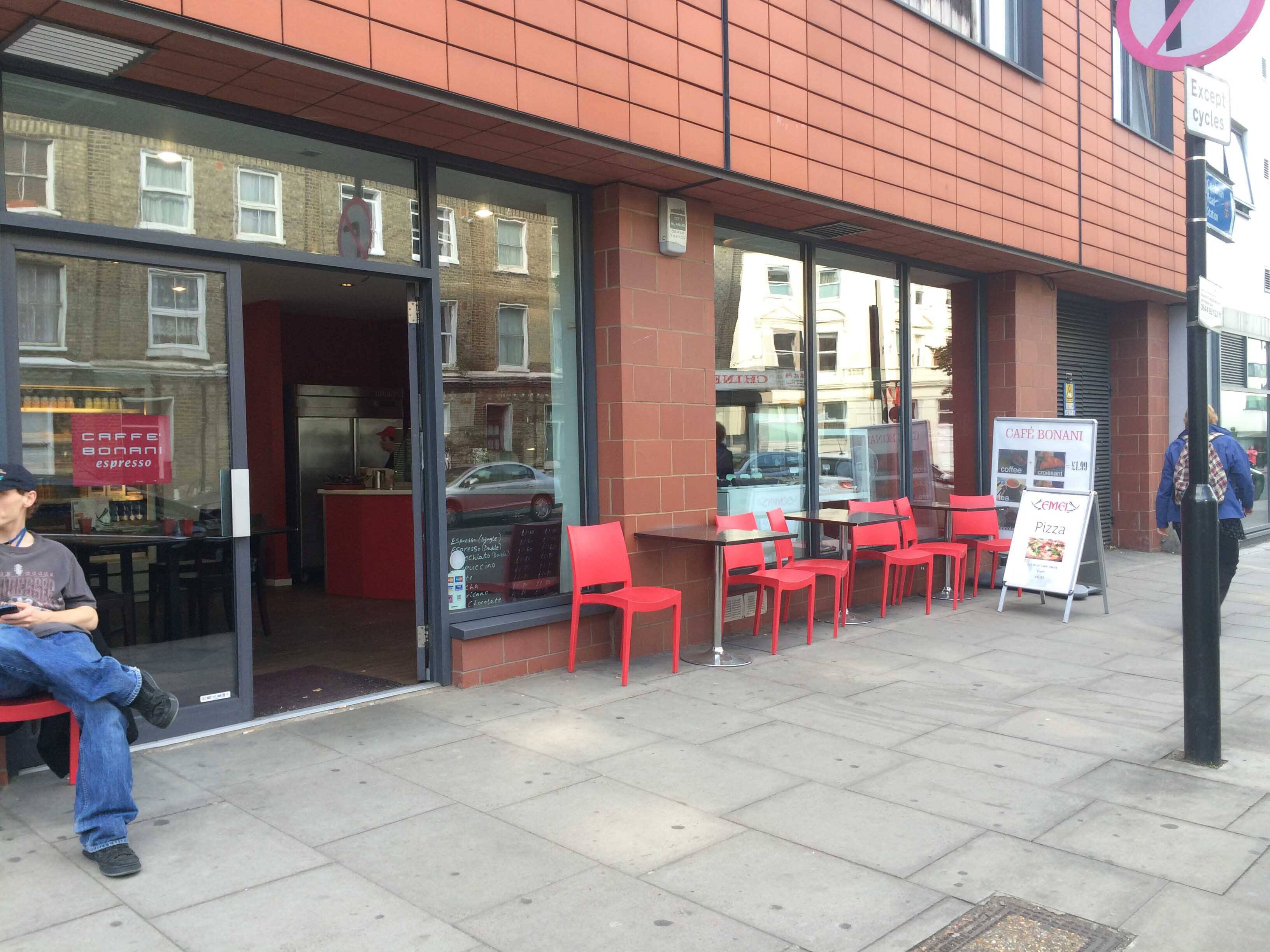 Menu of Café Bonani, Holloway, London