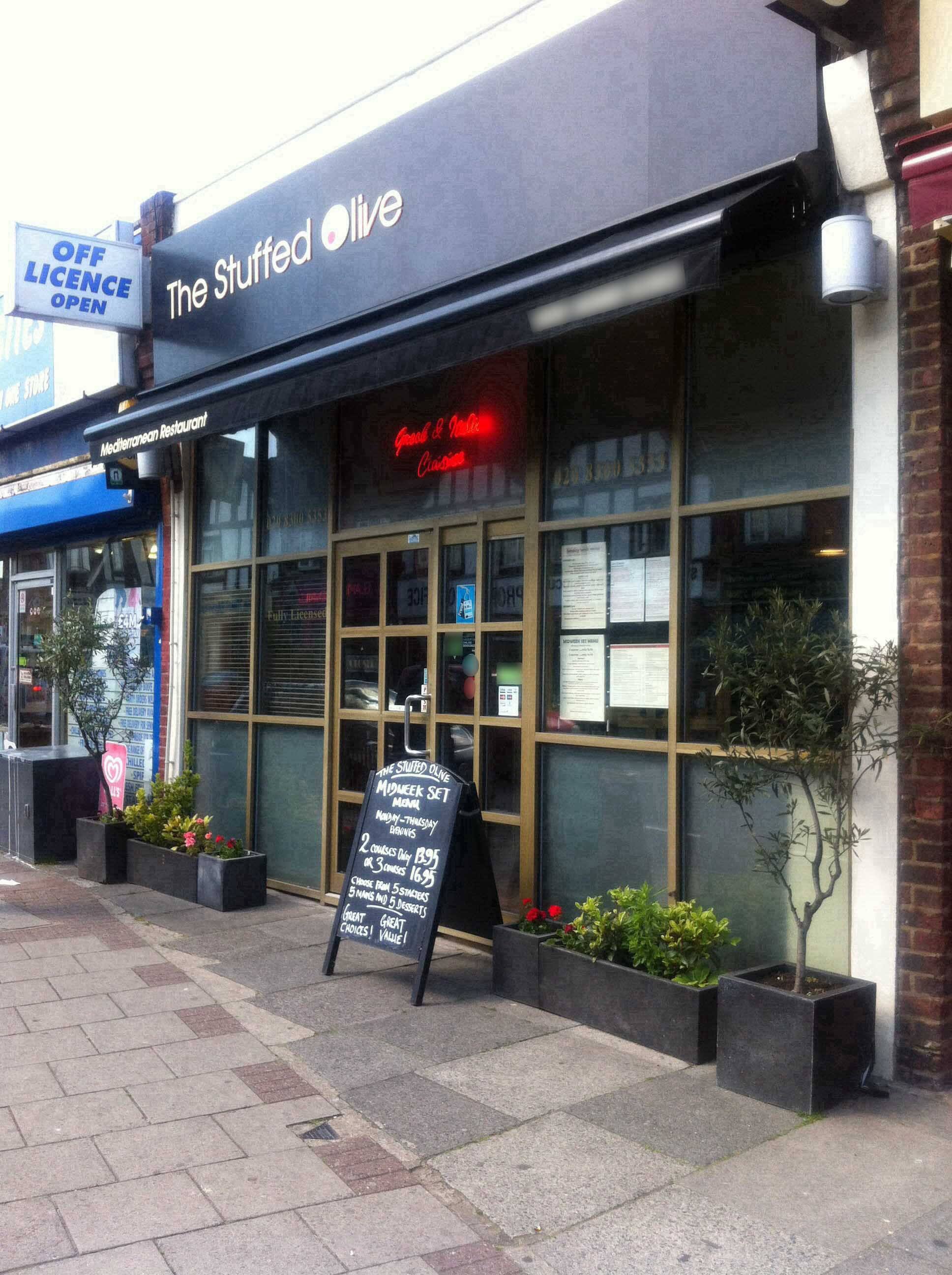 The Stuffed Olive Menu, Menu for The Stuffed Olive, Sidcup, London