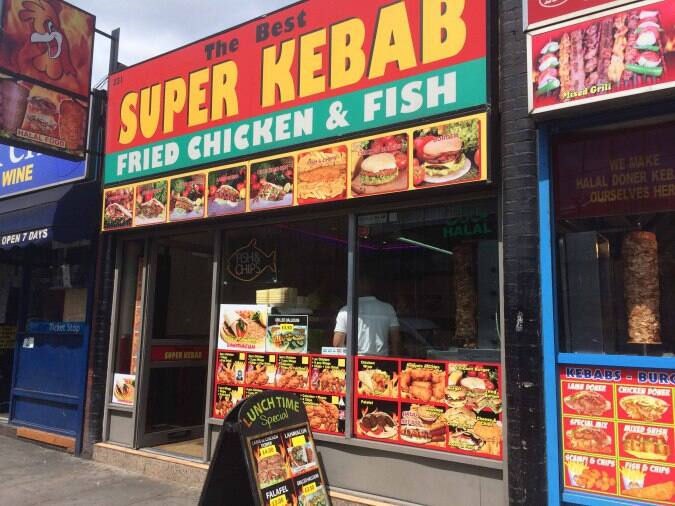 The Best Super Kebab Menu, Menu for The Best Super Kebab, Hoxton