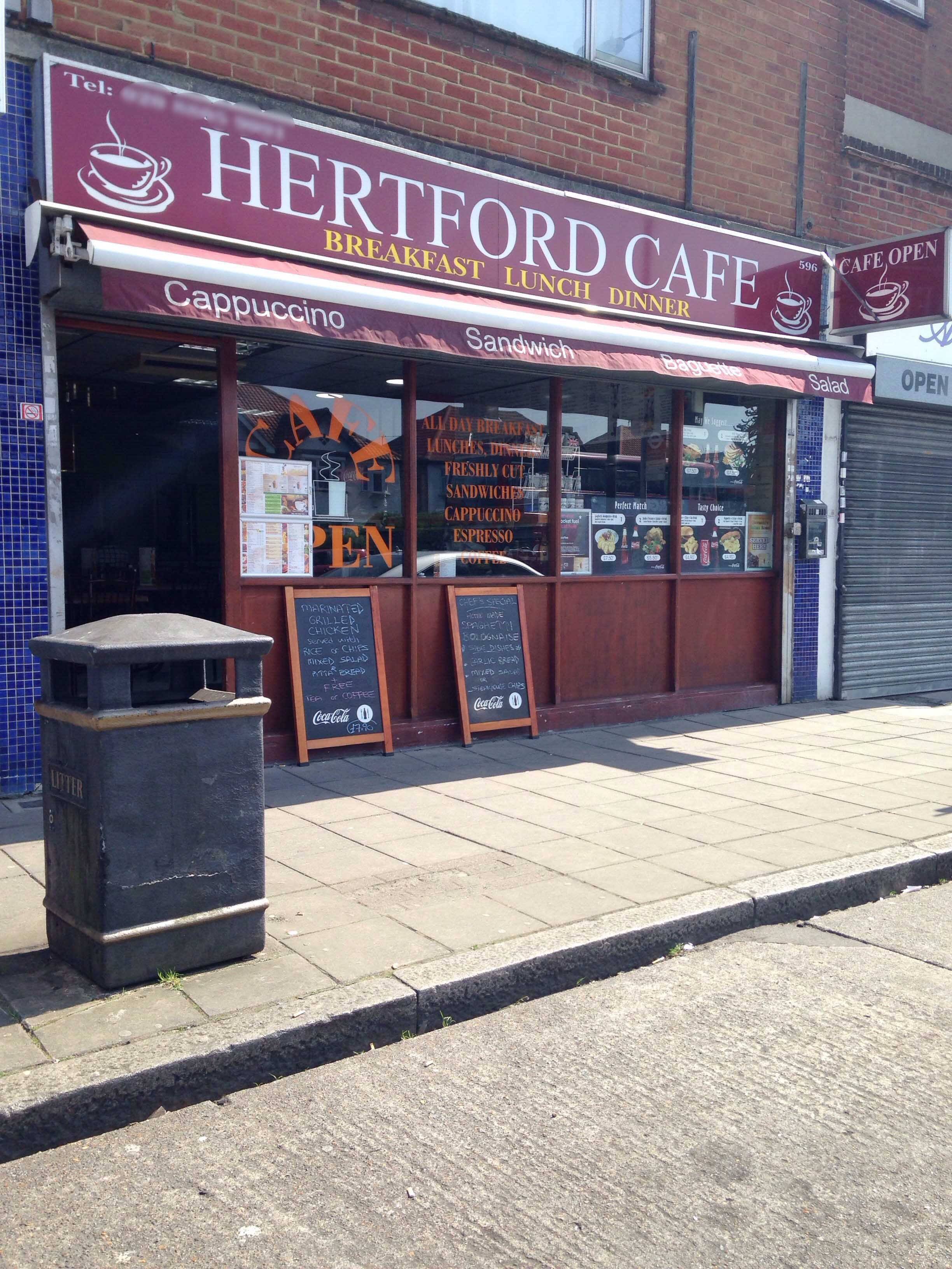 Menu of Hertford Cafe & Restaurant, Edmonton, London