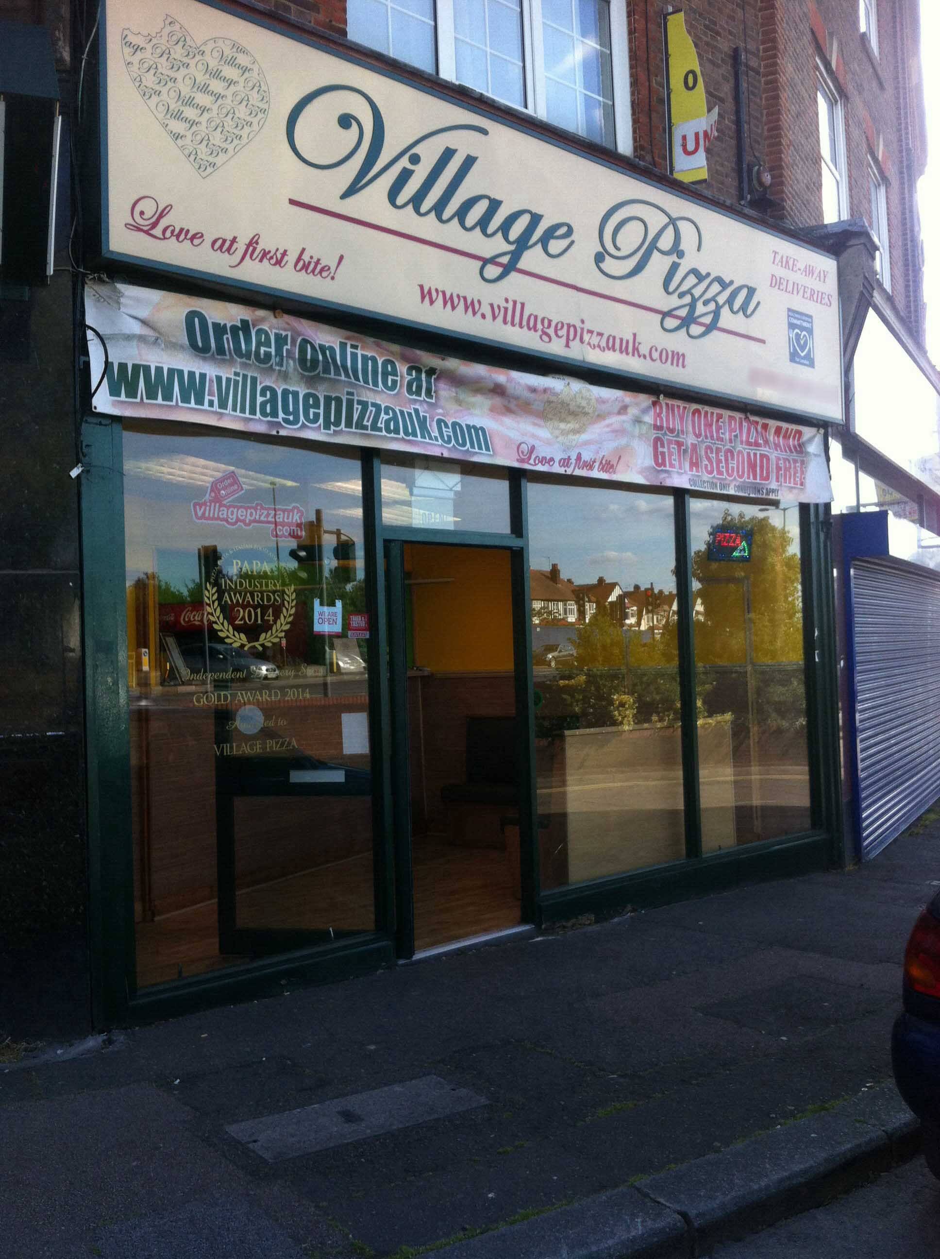 Menu of Village Pizza, Epsom, London