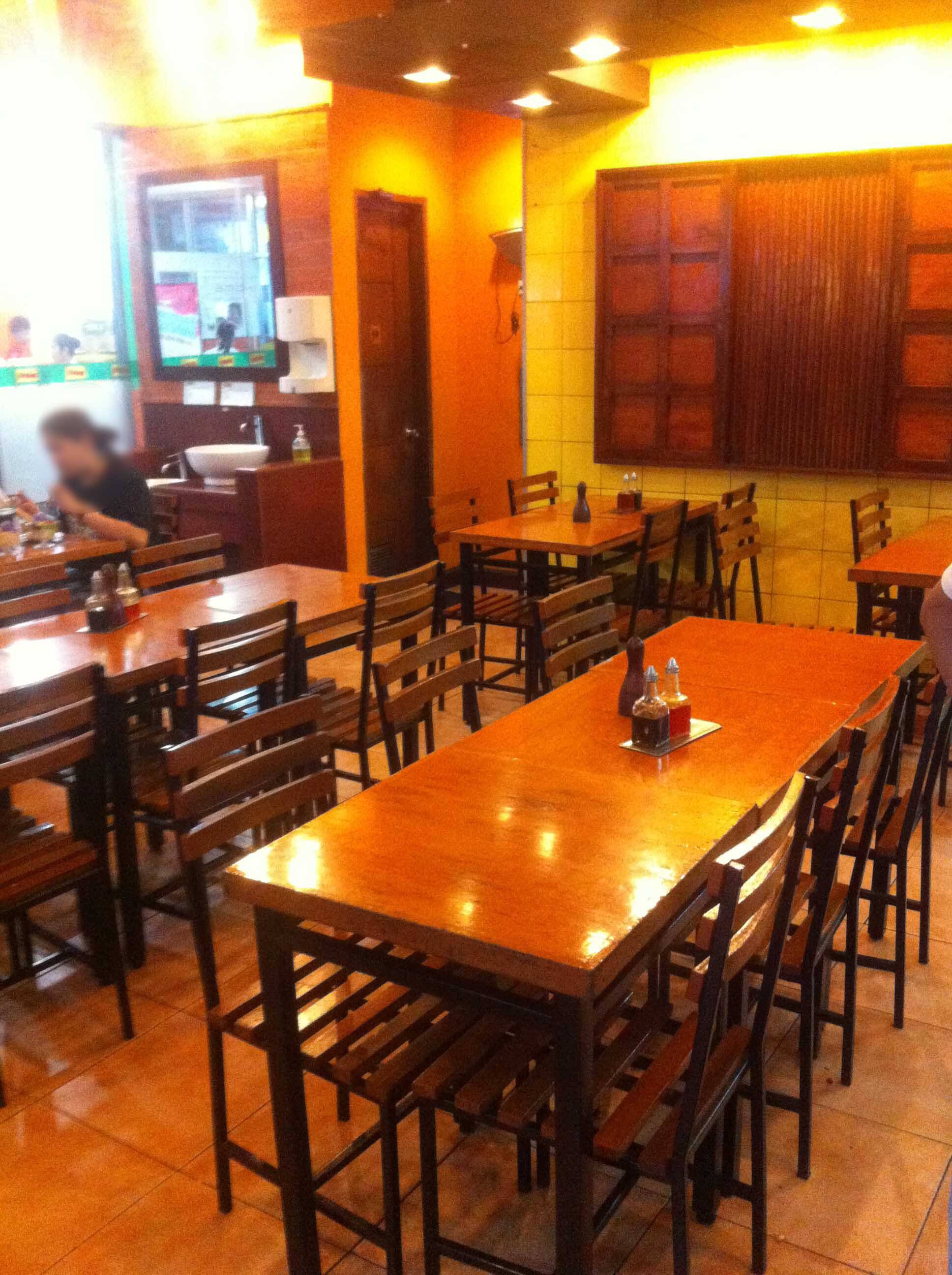 mang inasal tables and chairs