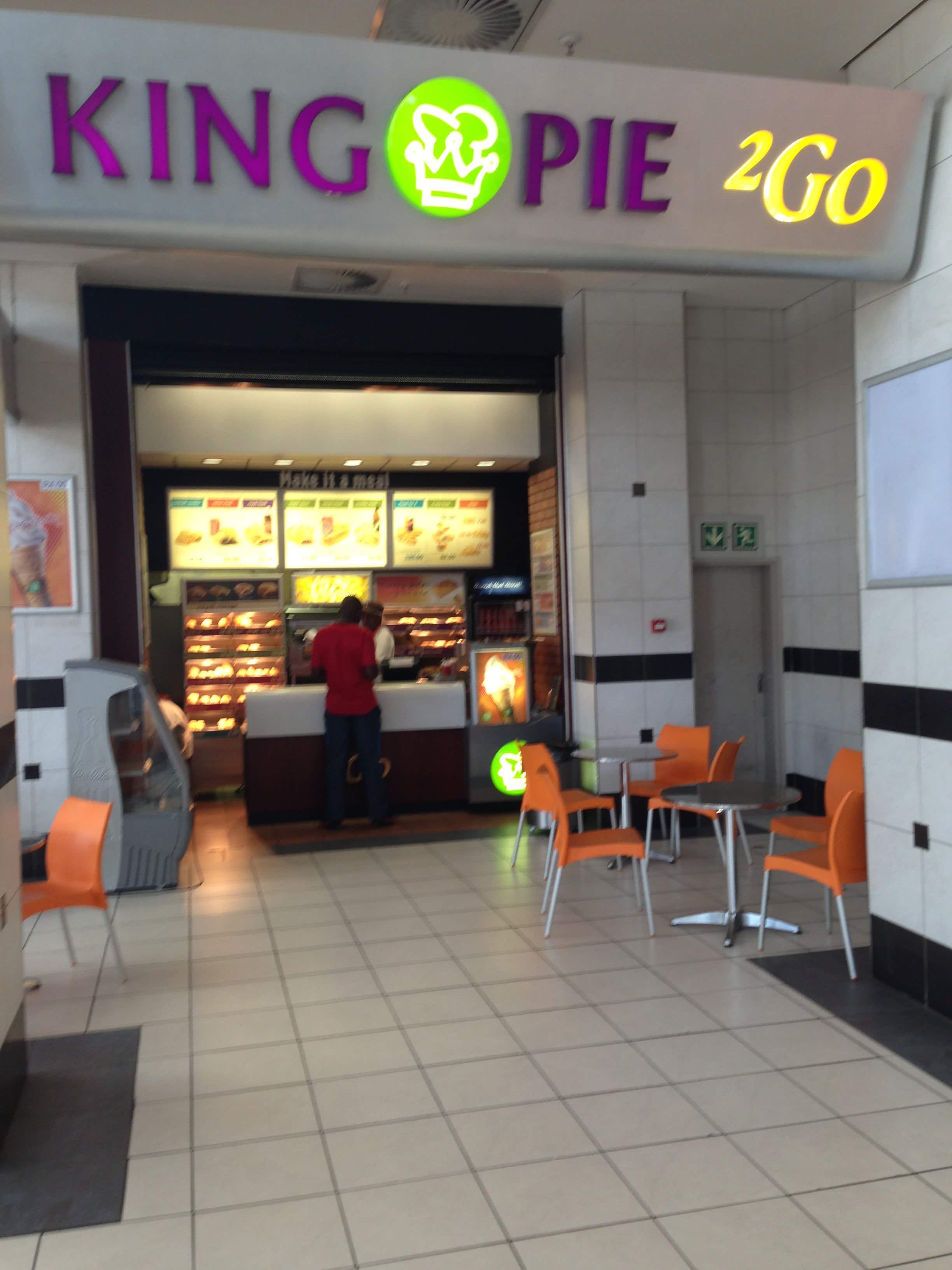 Menu of King Pie, East Rand Mall, Boksburg, East Rand
