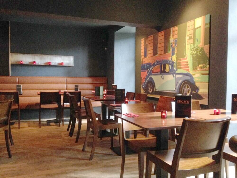 Menu of Nick's Italian Bar and Grill, West End, Glasgow