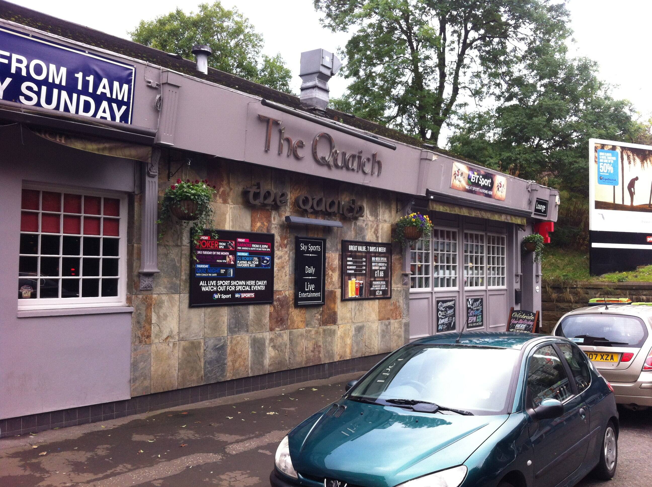 Menu of The Quaich, Shawlands, Glasgow