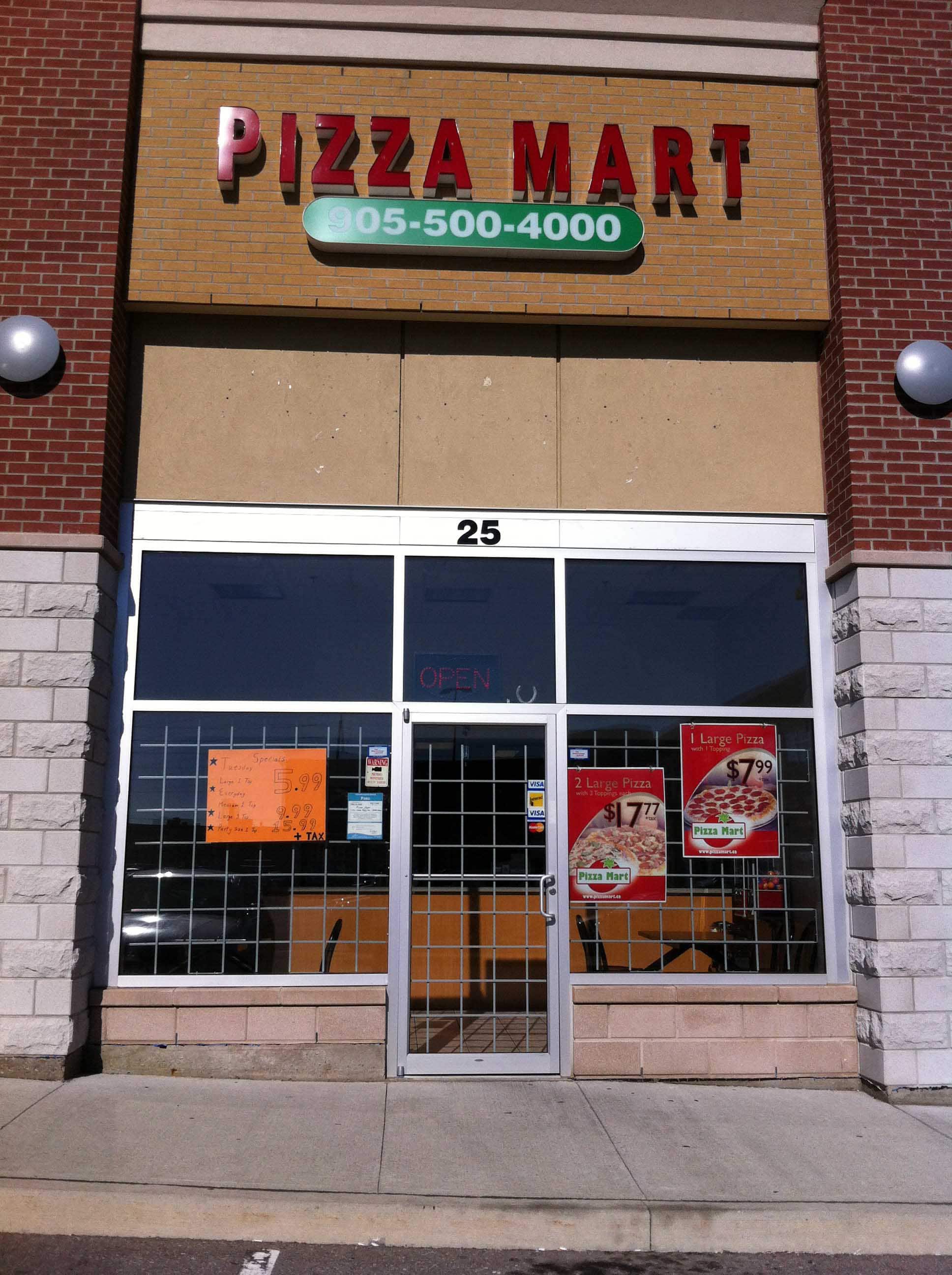 Menu of Pizza Mart, Brampton, Toronto