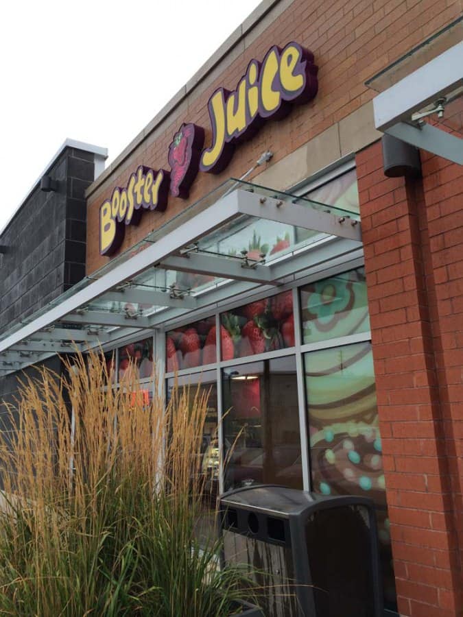 Booster Juice Menu, Menu for Booster Juice, Leaside, Toronto