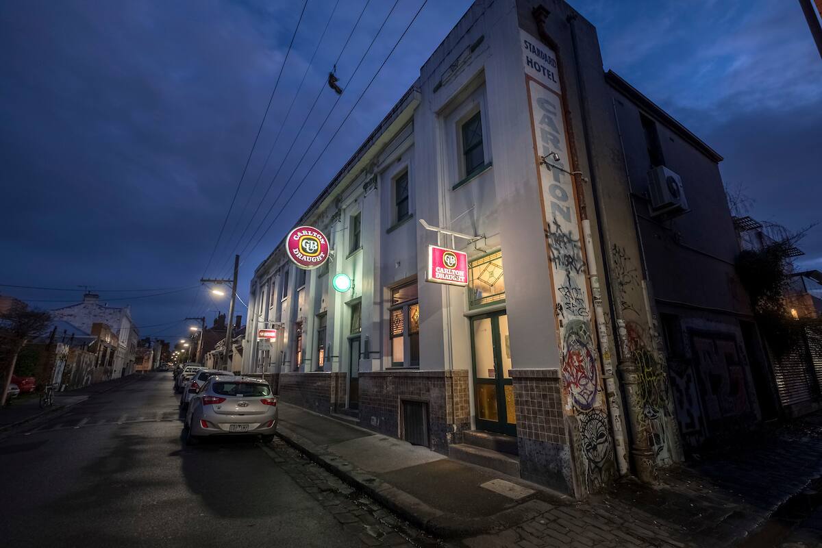 Menu of The Standard Hotel, Fitzroy, Melbourne