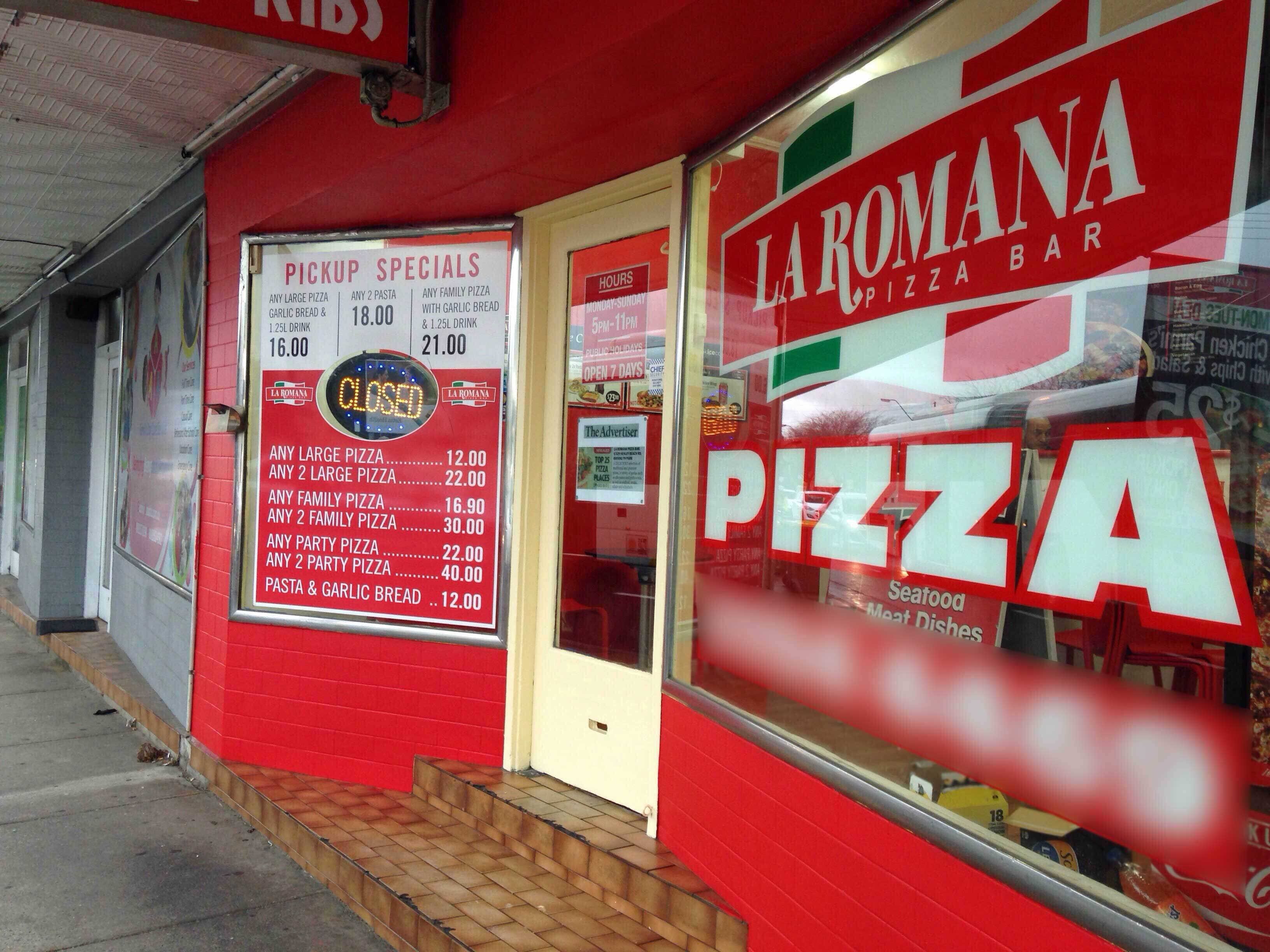 La Romana Pizza Bar, Brooklyn Park, Adelaide Zomato