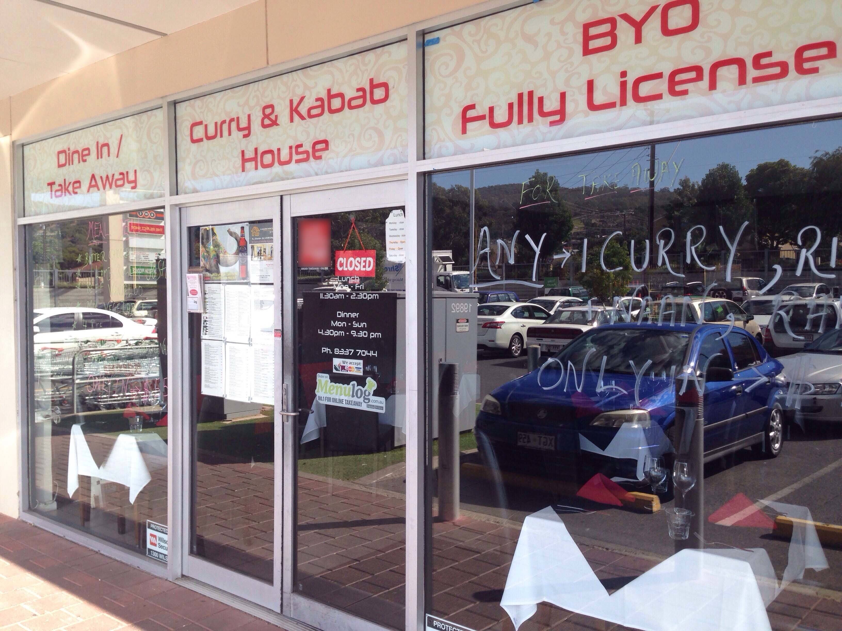 Curry & Kabab House Menu, Menu for Curry & Kabab House, Newton, Adelaide