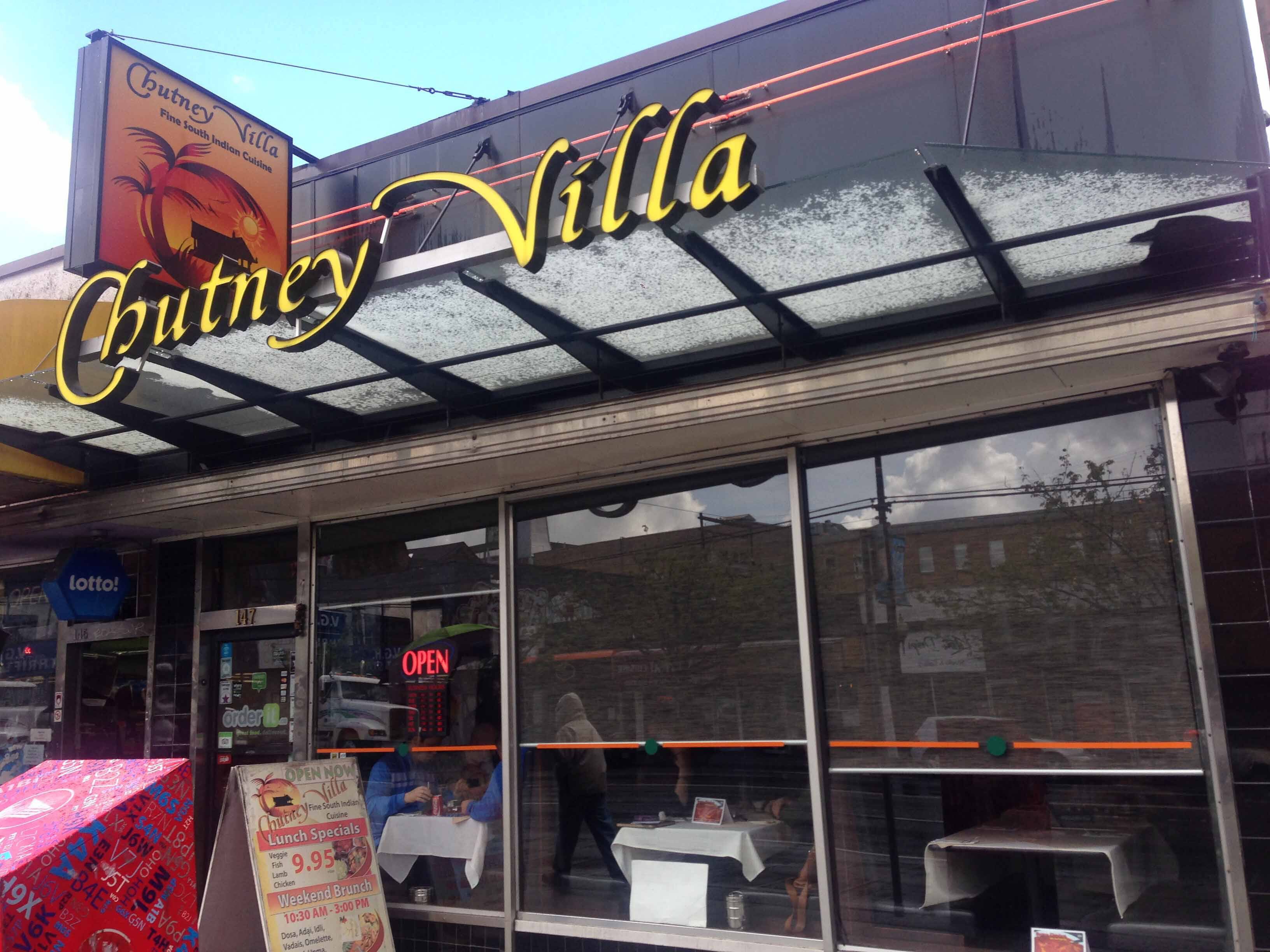 Menu of Chutney Villa, Mount Pleasant, Vancouver