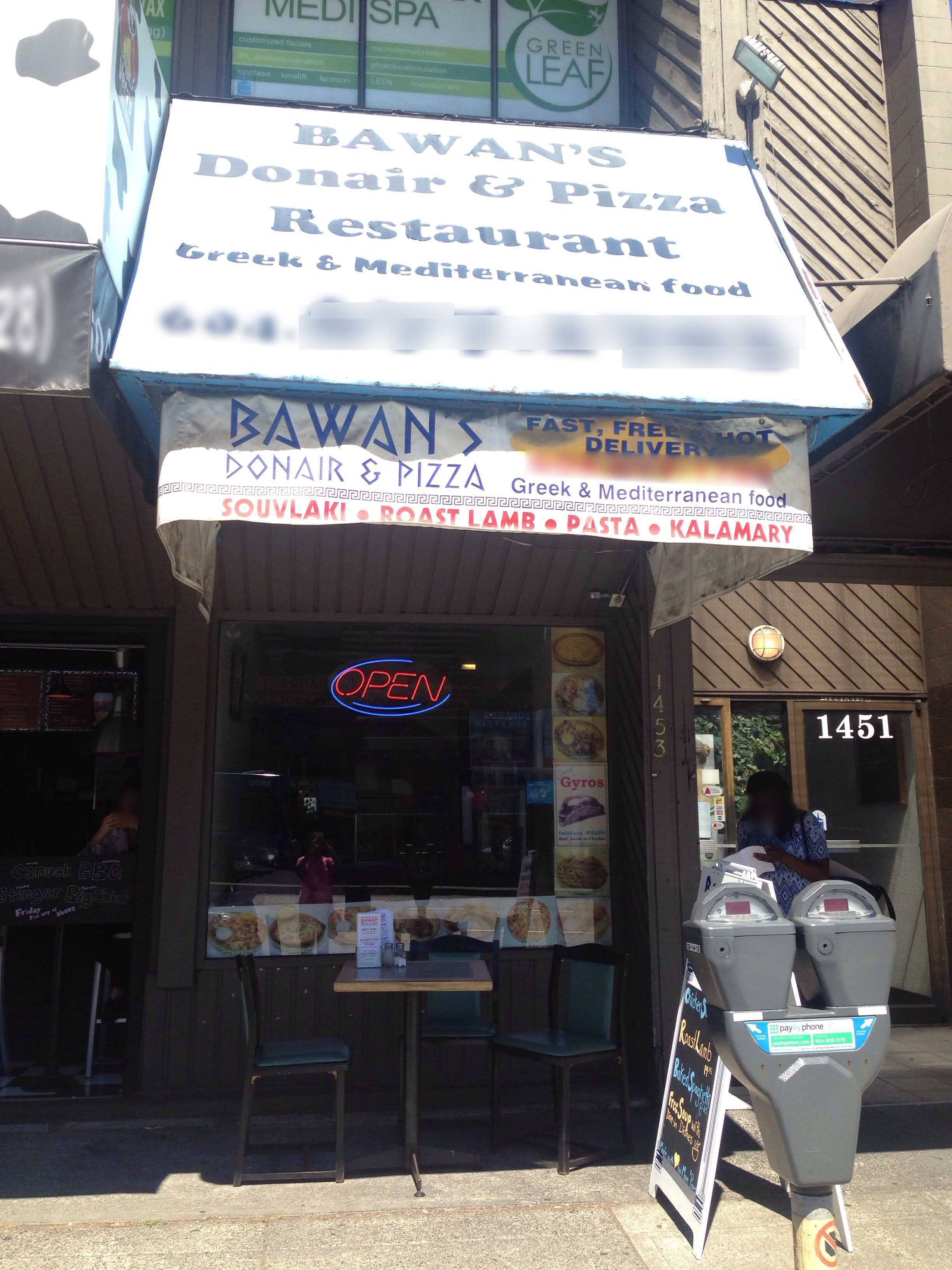 Bawan's Donair & Pizza Menu, Menu for Bawan's Donair & Pizza, Fairview